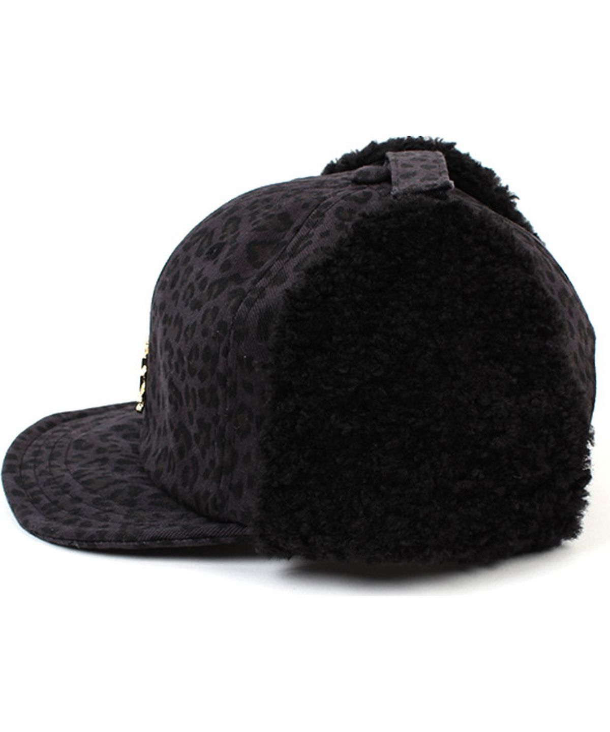 유니버셜 케미스트리(UNIVERSAL CHEMISTRY) Leopard Navy Earflap Cap 호피 귀달이모자