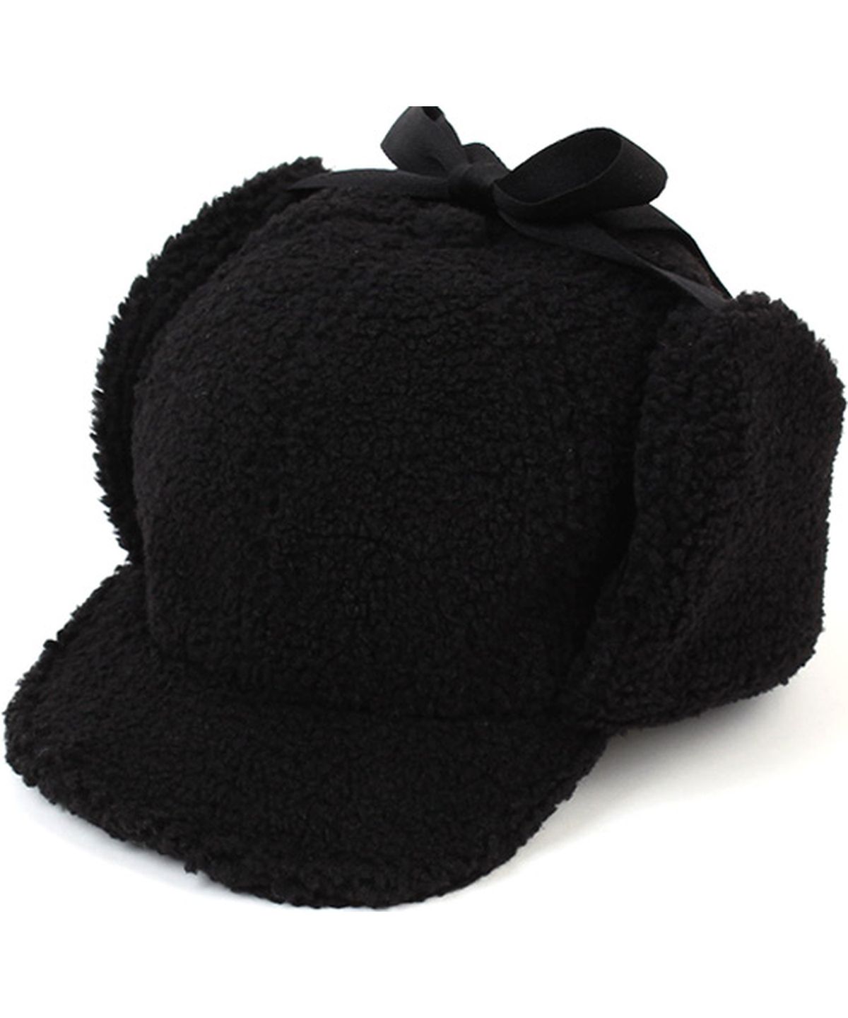 유니버셜 케미스트리(UNIVERSAL CHEMISTRY) Muji Black Fleece Earflap Cap 귀달이모자