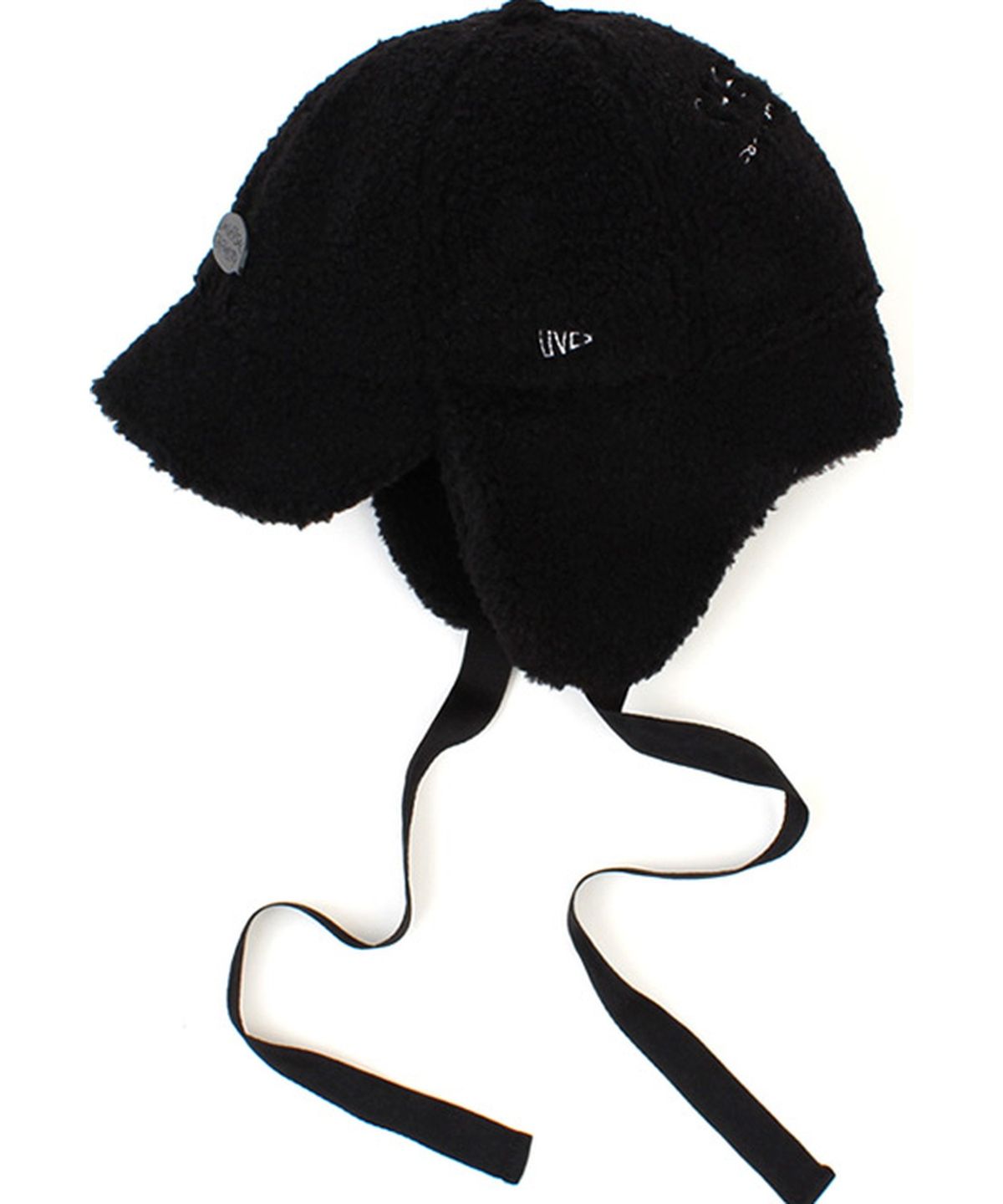 유니버셜 케미스트리(UNIVERSAL CHEMISTRY) Bubble Black Fleece Earflap Cap 귀달이모자