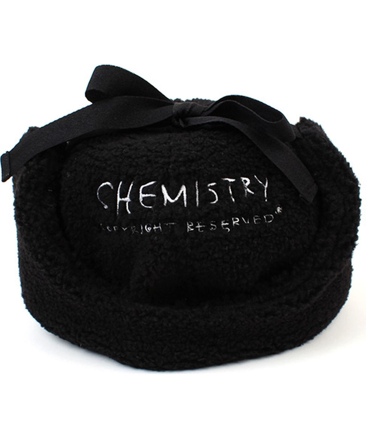 유니버셜 케미스트리(UNIVERSAL CHEMISTRY) Bubble Black Fleece Earflap Cap 귀달이모자