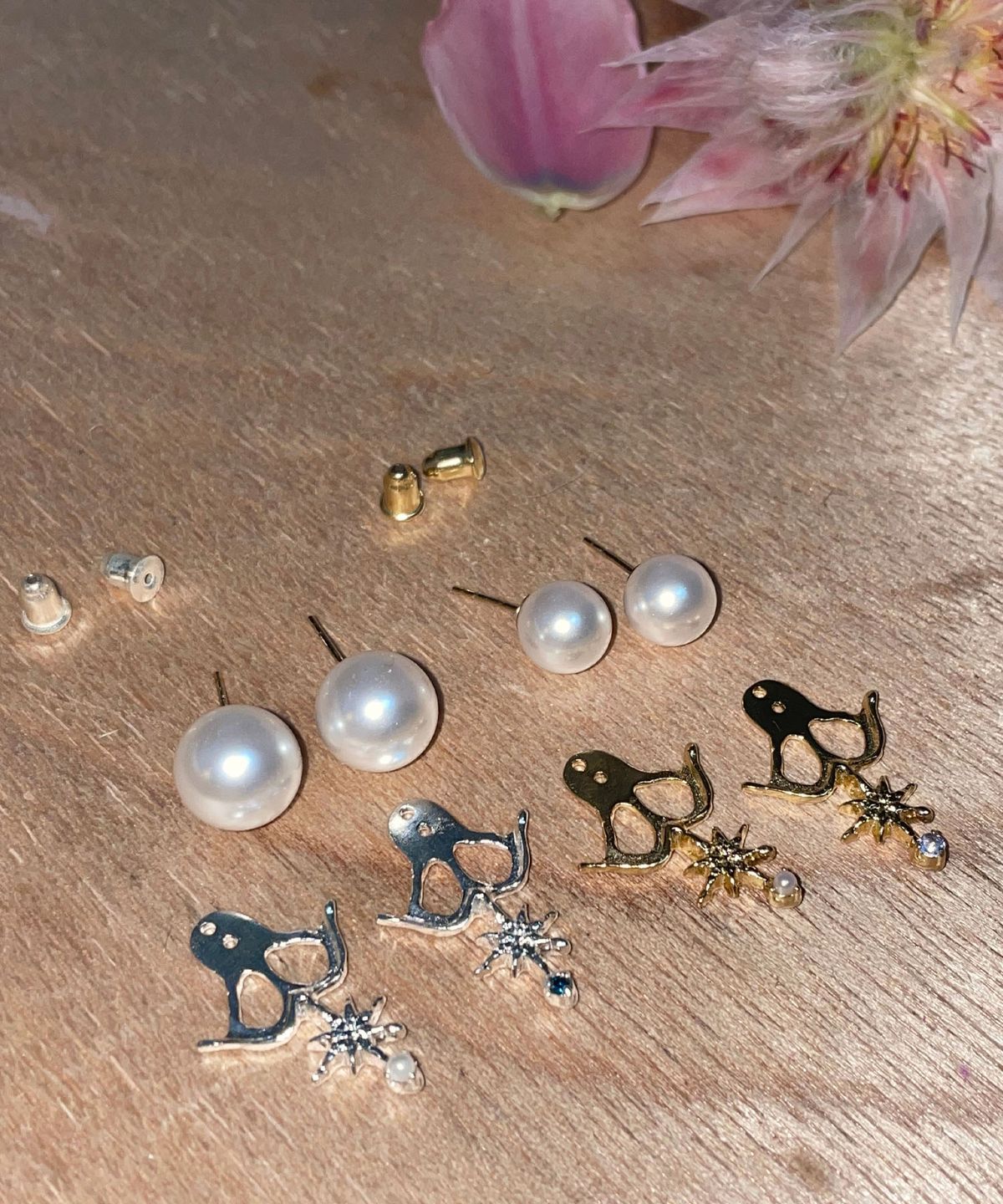 펄시(PERSY) DAZZLING STAR CUPIDɔ̃ 2WAY EARRING