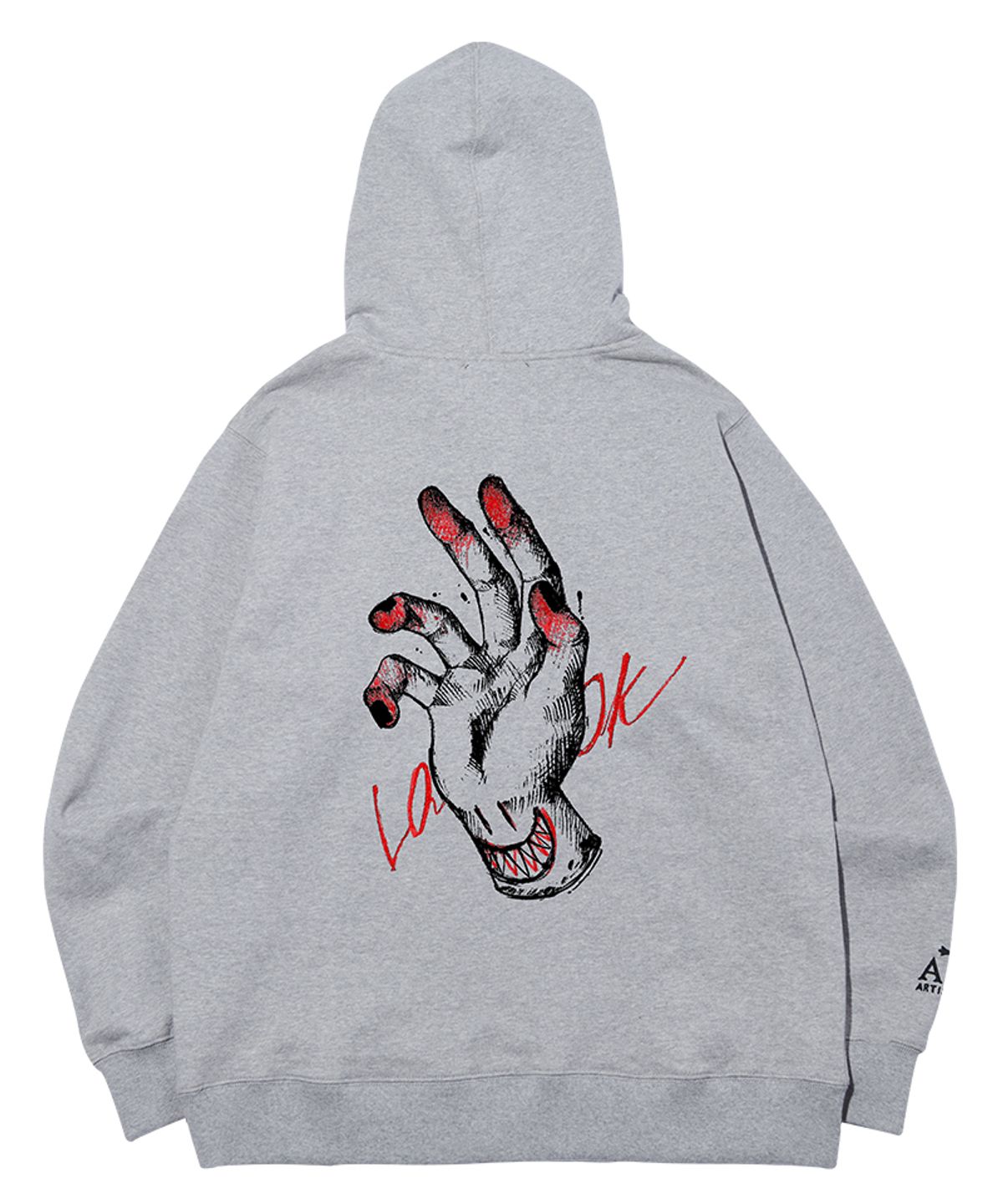 아티스트웨어(ARTISTWEAR) [ATW X TWOFACE]핸드 후드티_GY