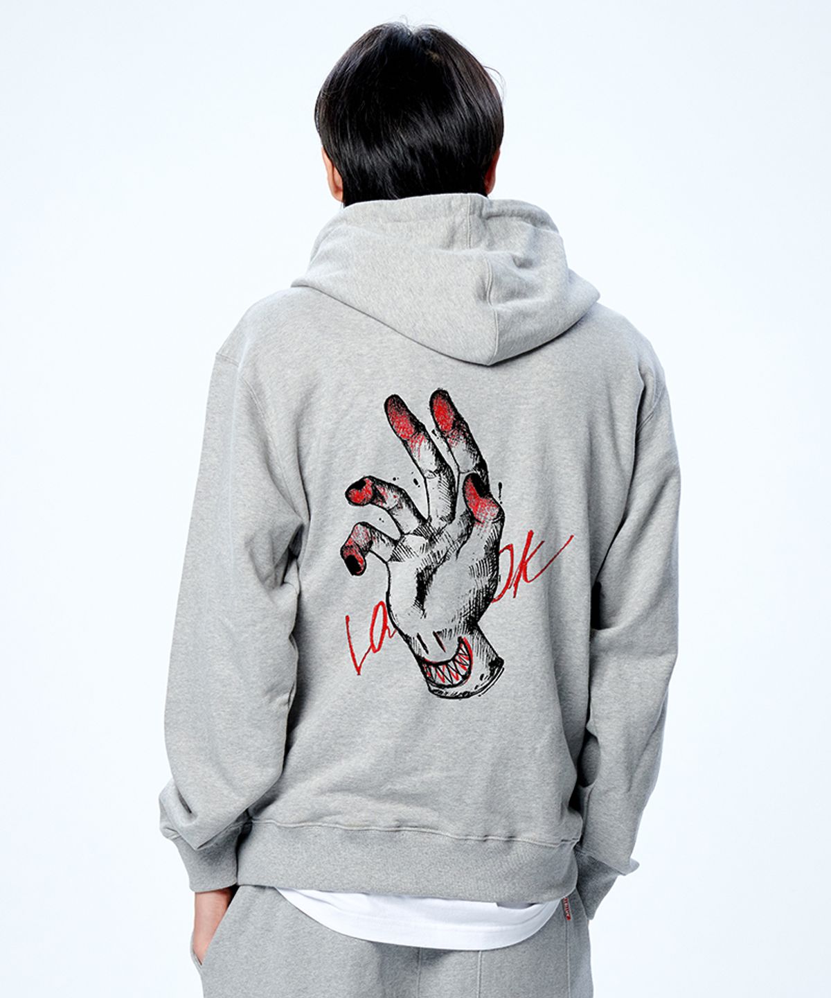 아티스트웨어(ARTISTWEAR) [ATW X TWOFACE]핸드 후드티_GY