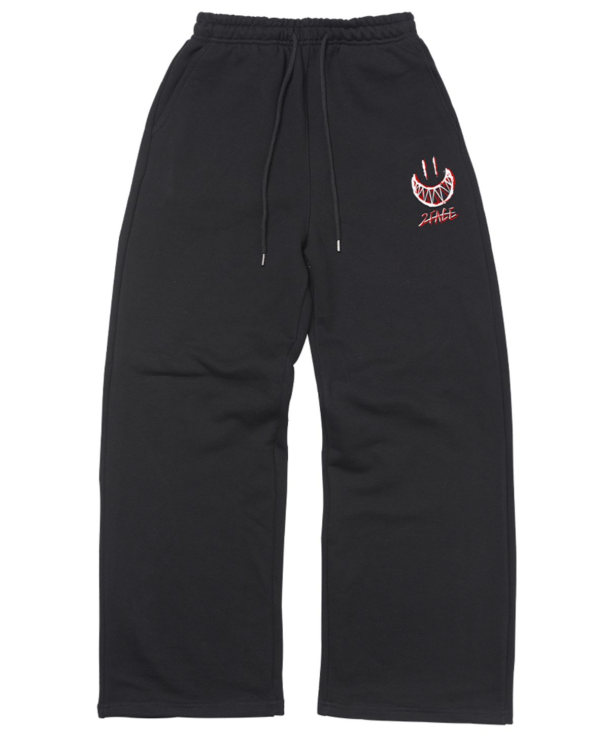 아티스트웨어(ARTISTWEAR) [ATW X TWOFACE] 언해피 와이드밴딩 팬츠_BK