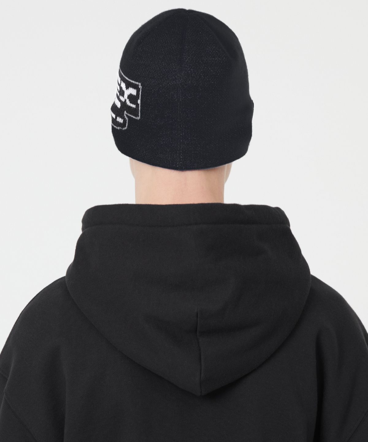 엘엠씨(LMC) LMC X AVIREX JACQUARD UNCUFFED BEANIE black
