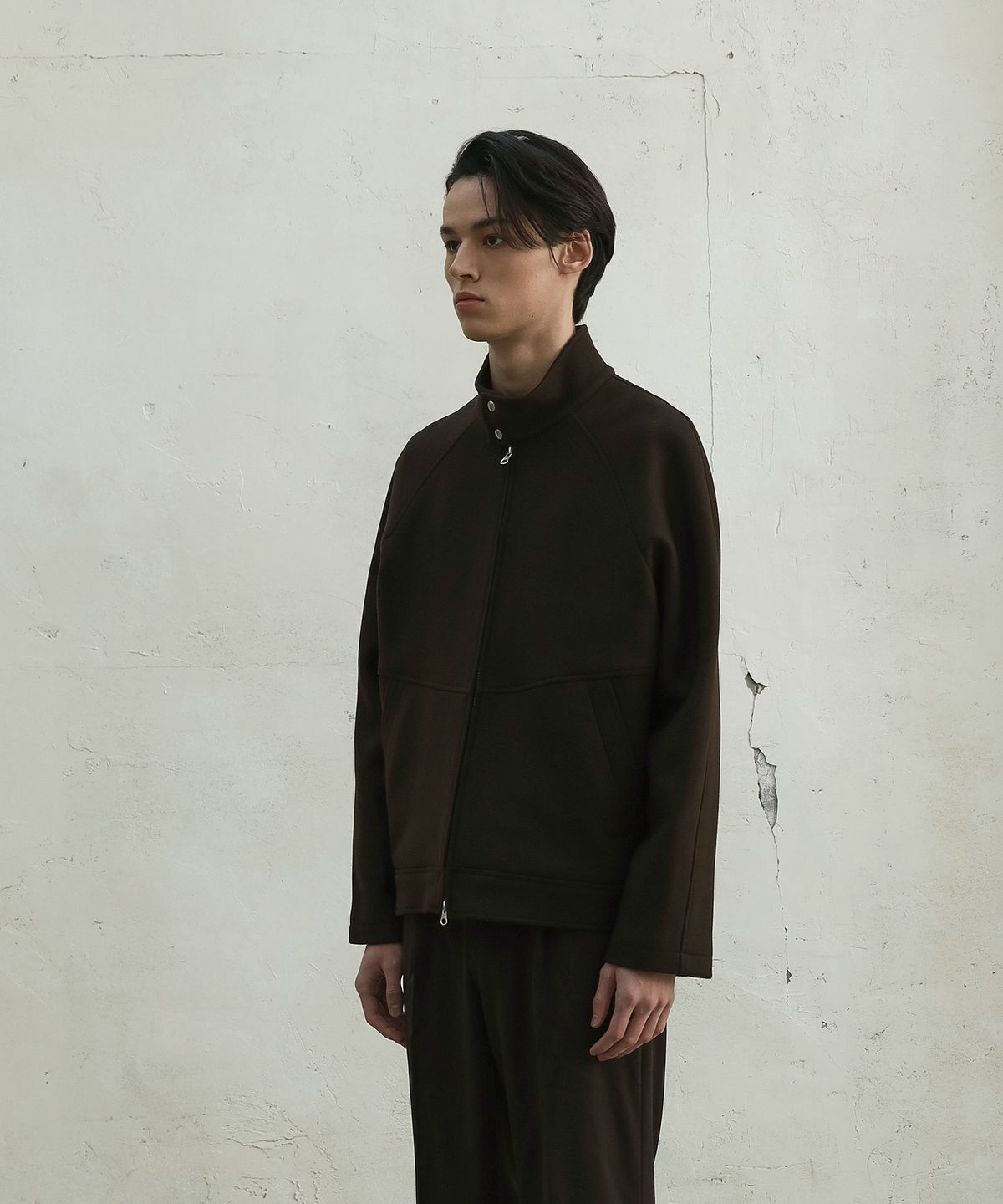 필시크(FILLCHIC) BELLANDI 울 해링턴 자켓(다크브라운)