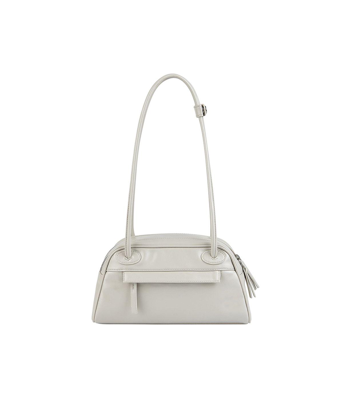크리스틴프로젝트(CHRISTINE PROJECT) TWO ZIPPER BAG  BAGUETTE(CREAMY OYSTER)