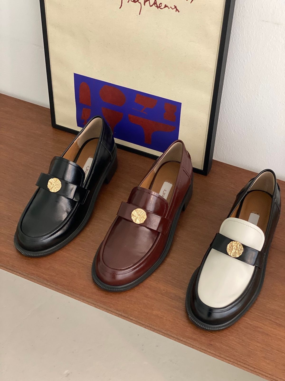 쥬다르(JEU DART) arte ribbon loafer brown