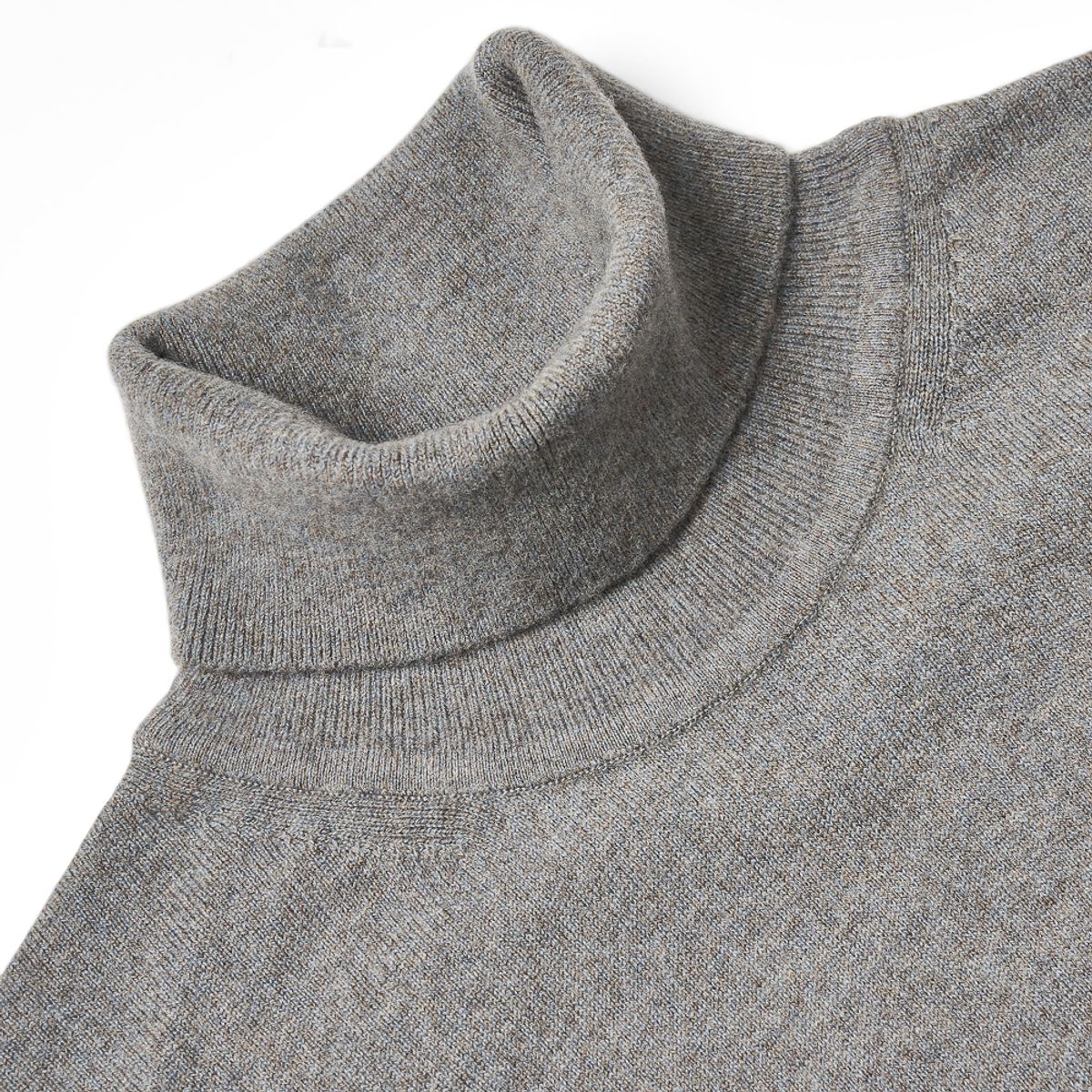 베르노(VERNO) Turtle-neck Knit Blue-Grey