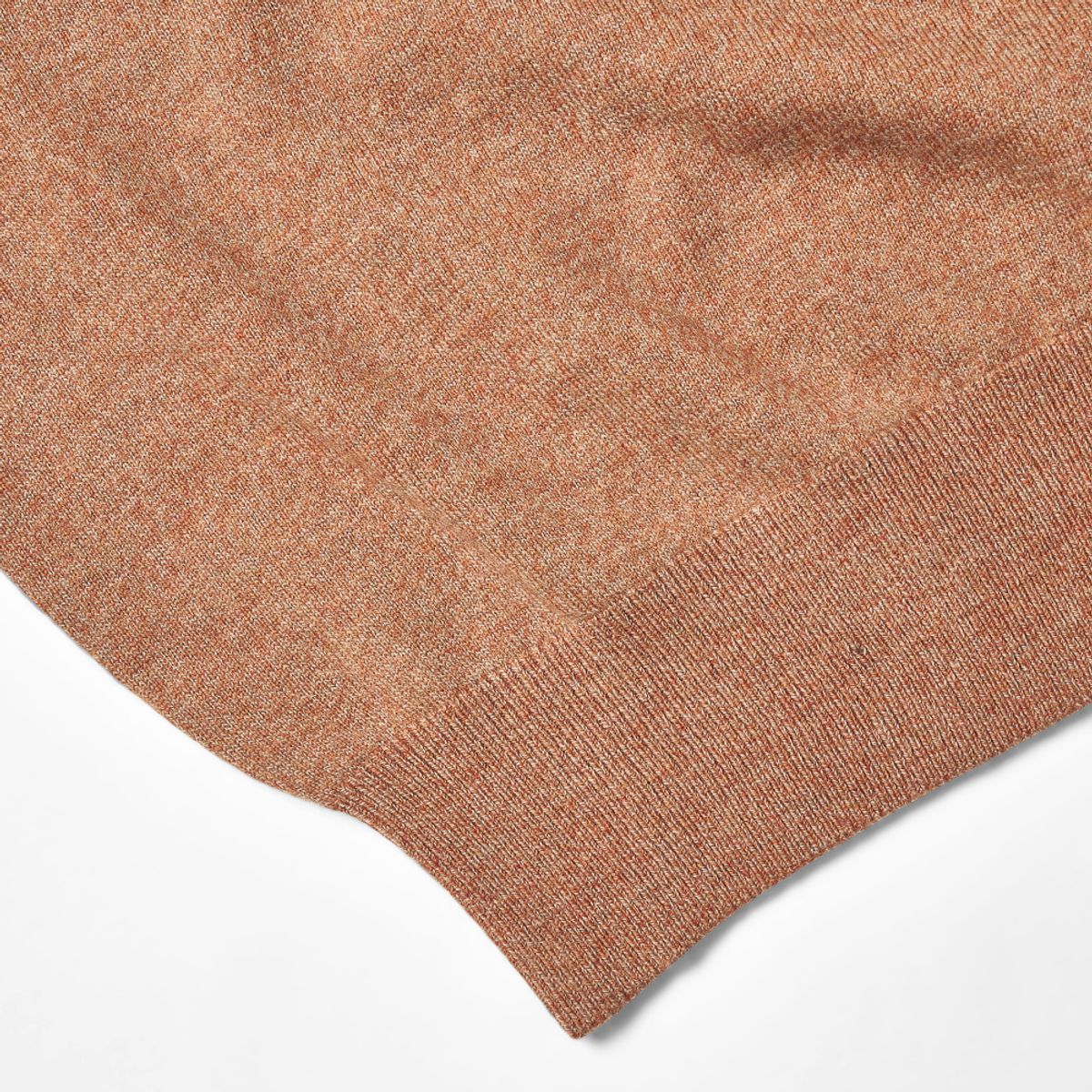베르노(VERNO) Turtle-neck Knit Tweed-Orange