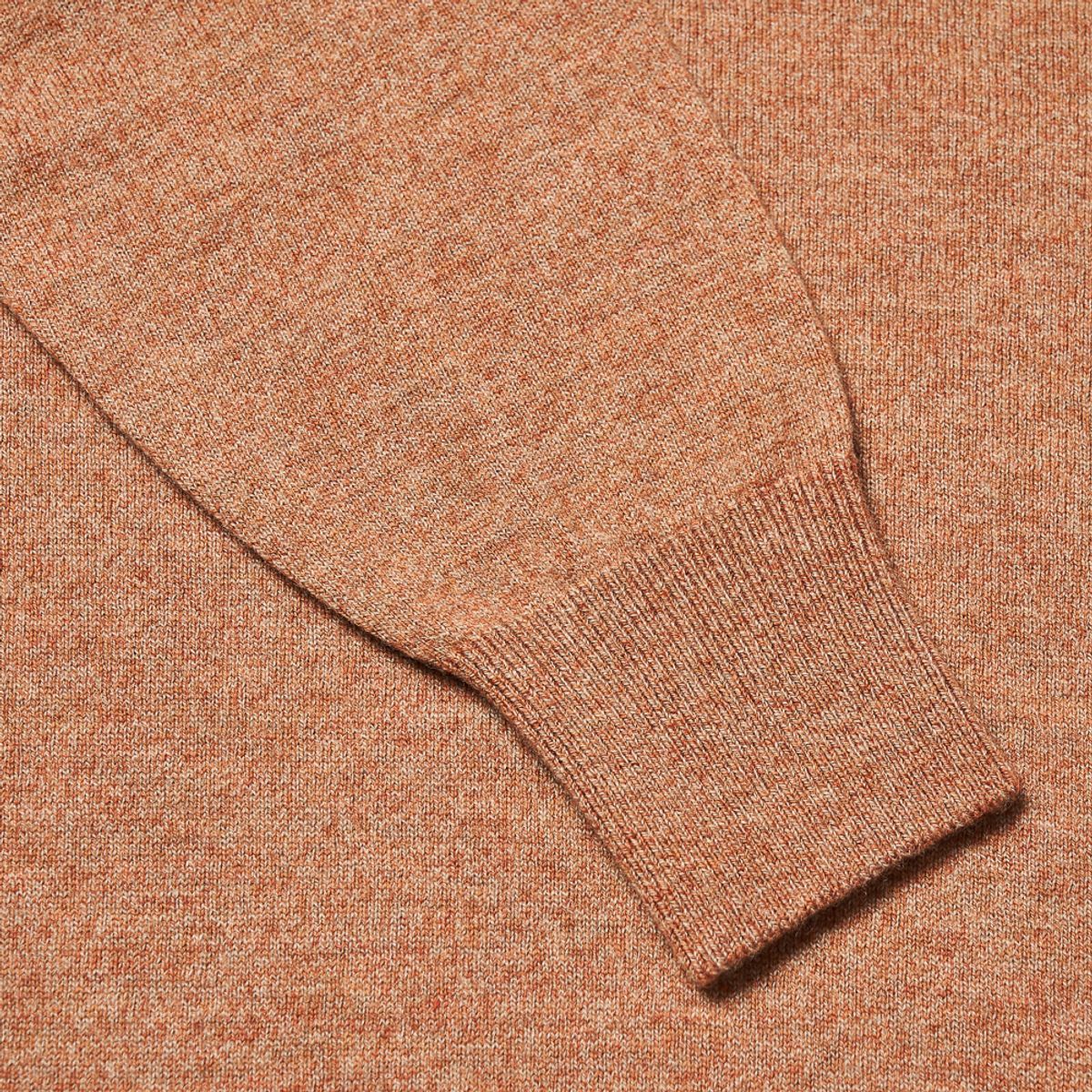 베르노(VERNO) Turtle-neck Knit Tweed-Orange