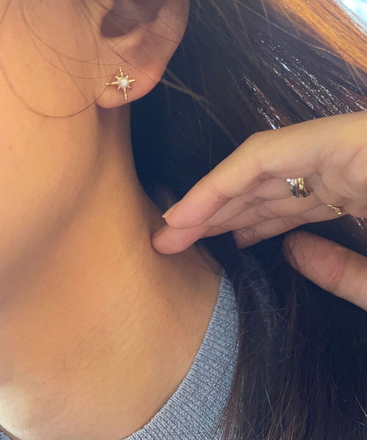 펄시(PERSY) DAZZLING STAR DAILY PEARL SILVER EARRING
