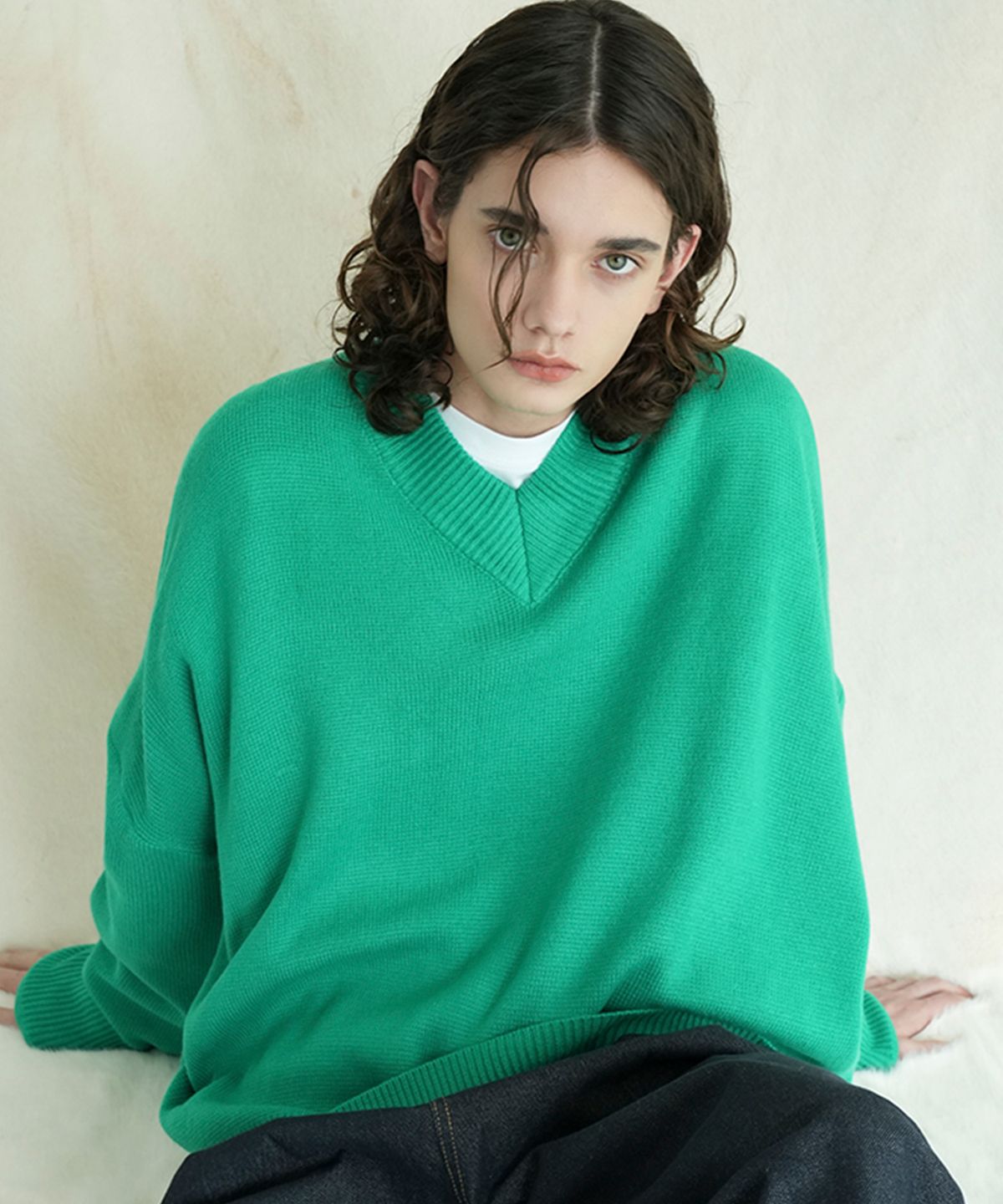 어반드레스(AVANDRESS) V-neck Overfit Knit - 6 COL