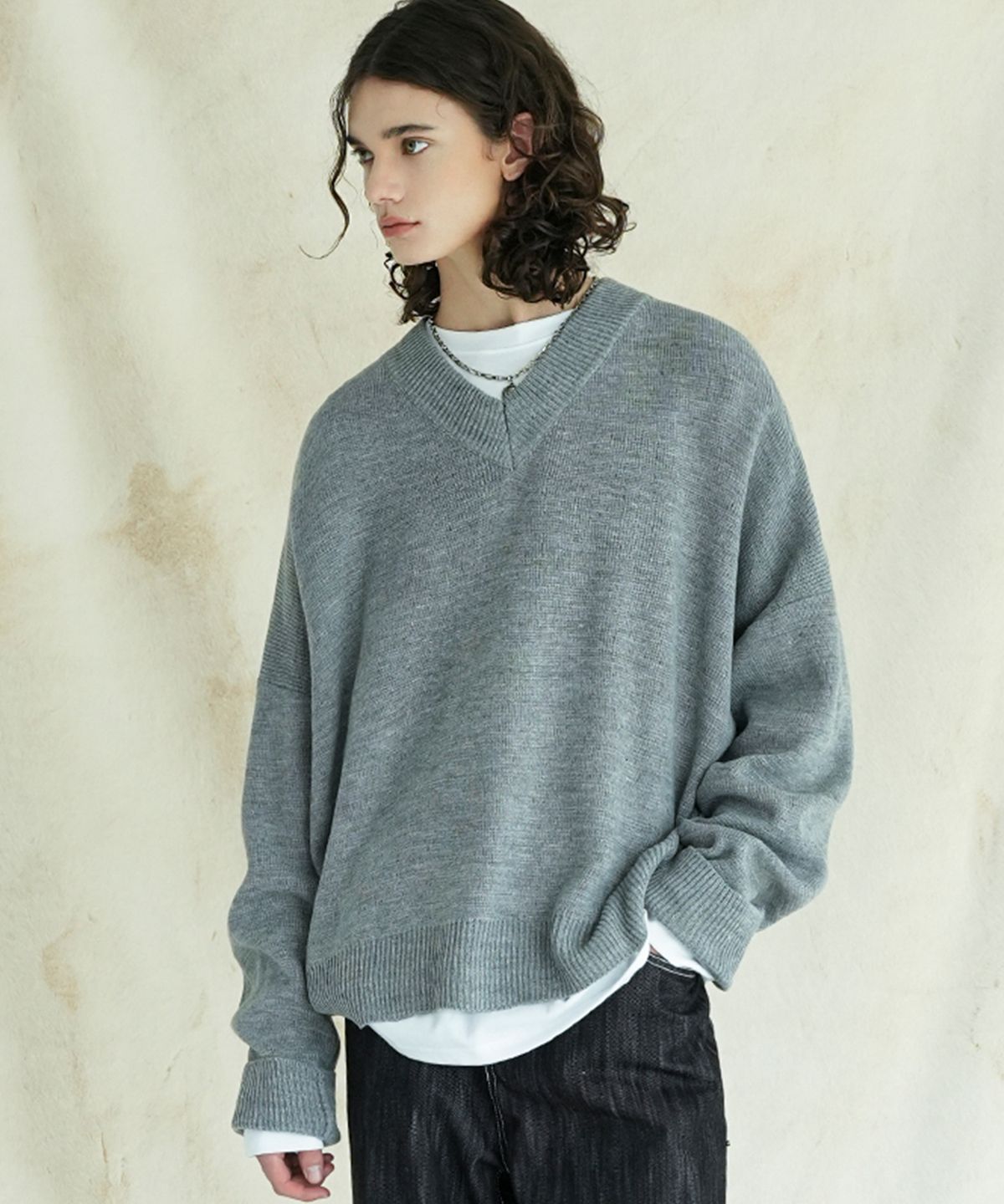 어반드레스(AVANDRESS) V-neck Overfit Knit - 6 COL