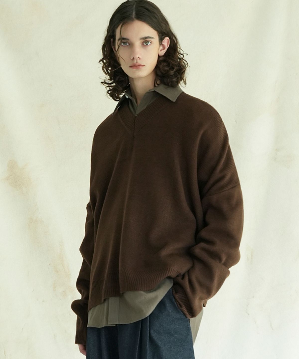 어반드레스(AVANDRESS) V-neck Overfit Knit - 6 COL