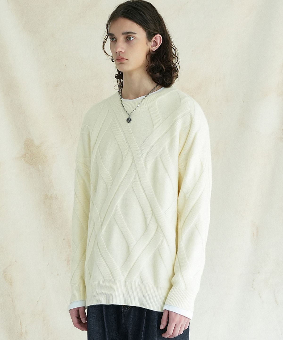 어반드레스(AVANDRESS) Cross Round Knit - 5 COL