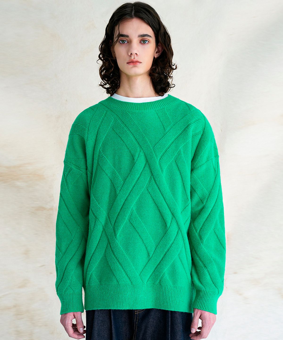 어반드레스(AVANDRESS) Cross Round Knit - 5 COL