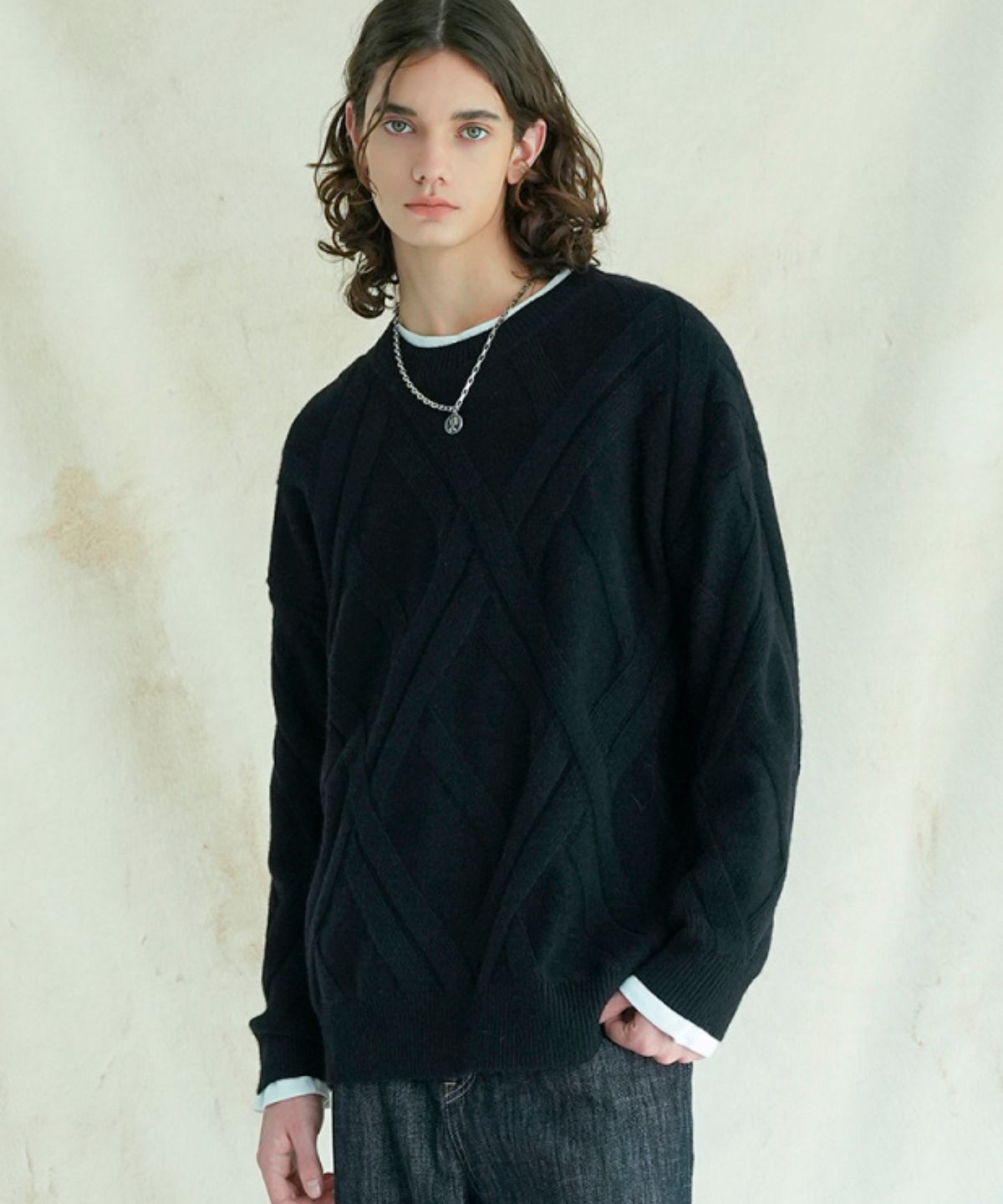 어반드레스(AVANDRESS) Cross Round Knit - 5 COL