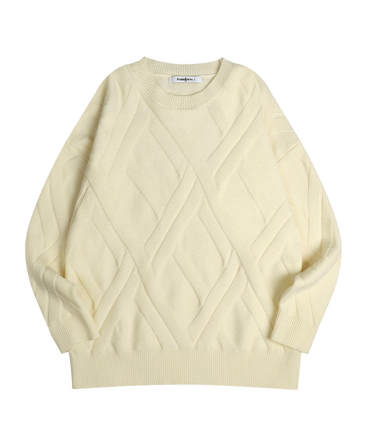 어반드레스(AVANDRESS) Cross Round Knit - 5 COL