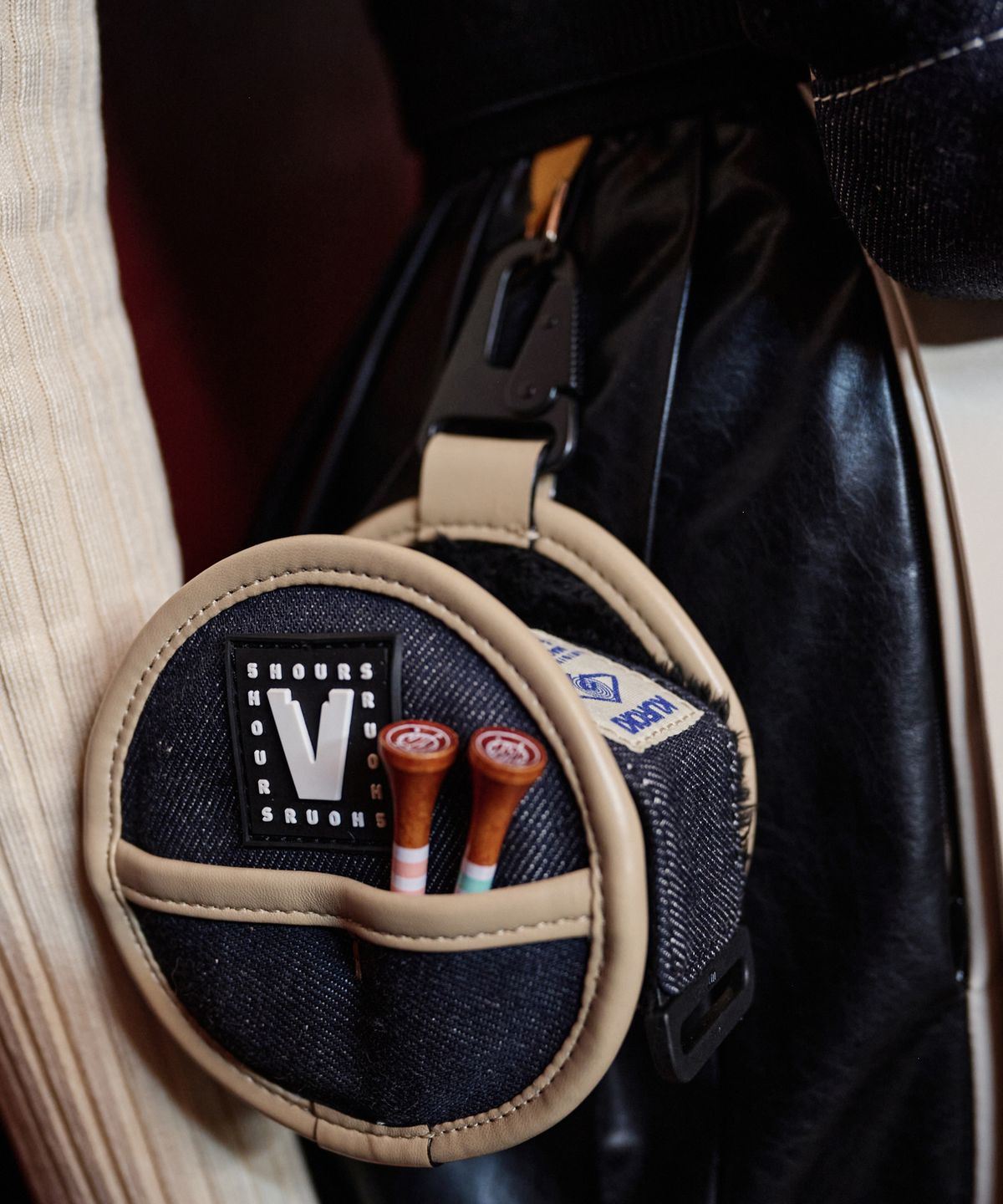 파이브아워스(5HOURS) KUROKI DENIM TWO BALLS BELTBAG