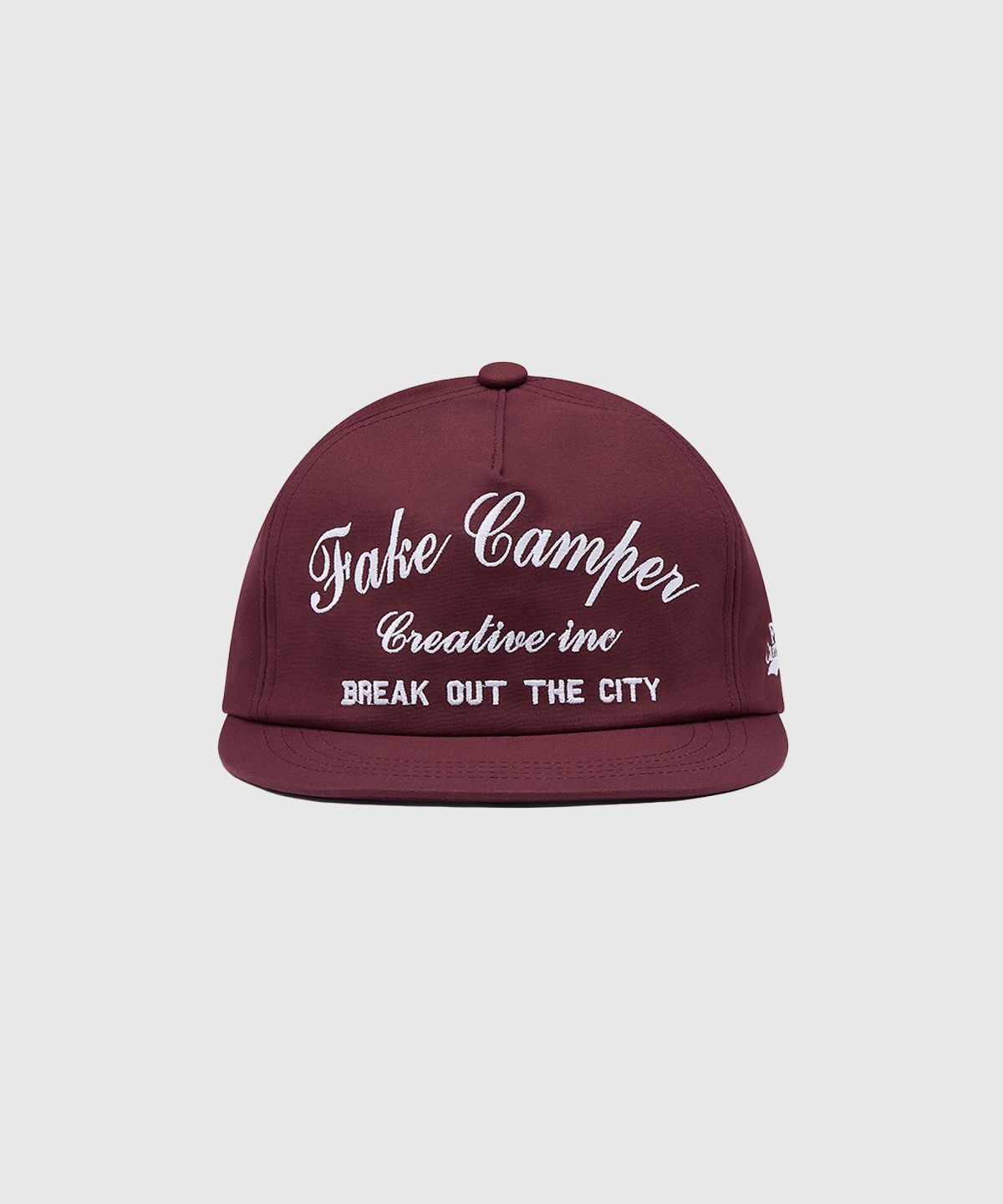 페이크캠퍼(FAKE CAMPER) SCRIPT 캠퍼 스크립트 레터링 스냅백 [WINE]