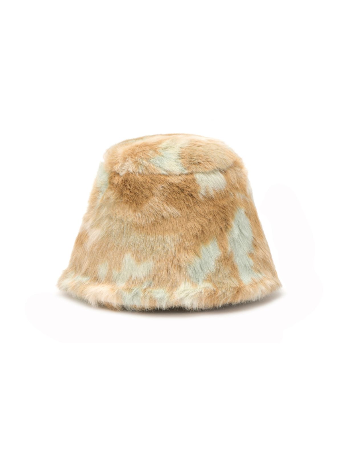 포에지담(POESIEDAME) [Life PORTRAIT] Fur meatel hat in aqua mix