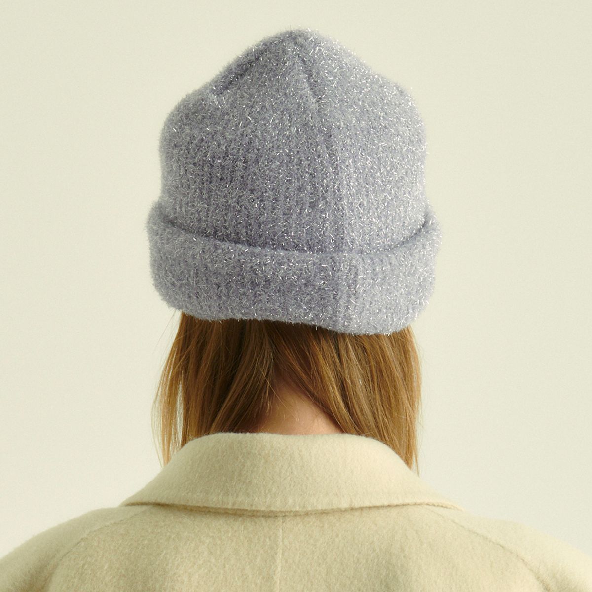 펀프롬펀(FUNFROMFUN) METAL KNIT BEANIE, VIOLET