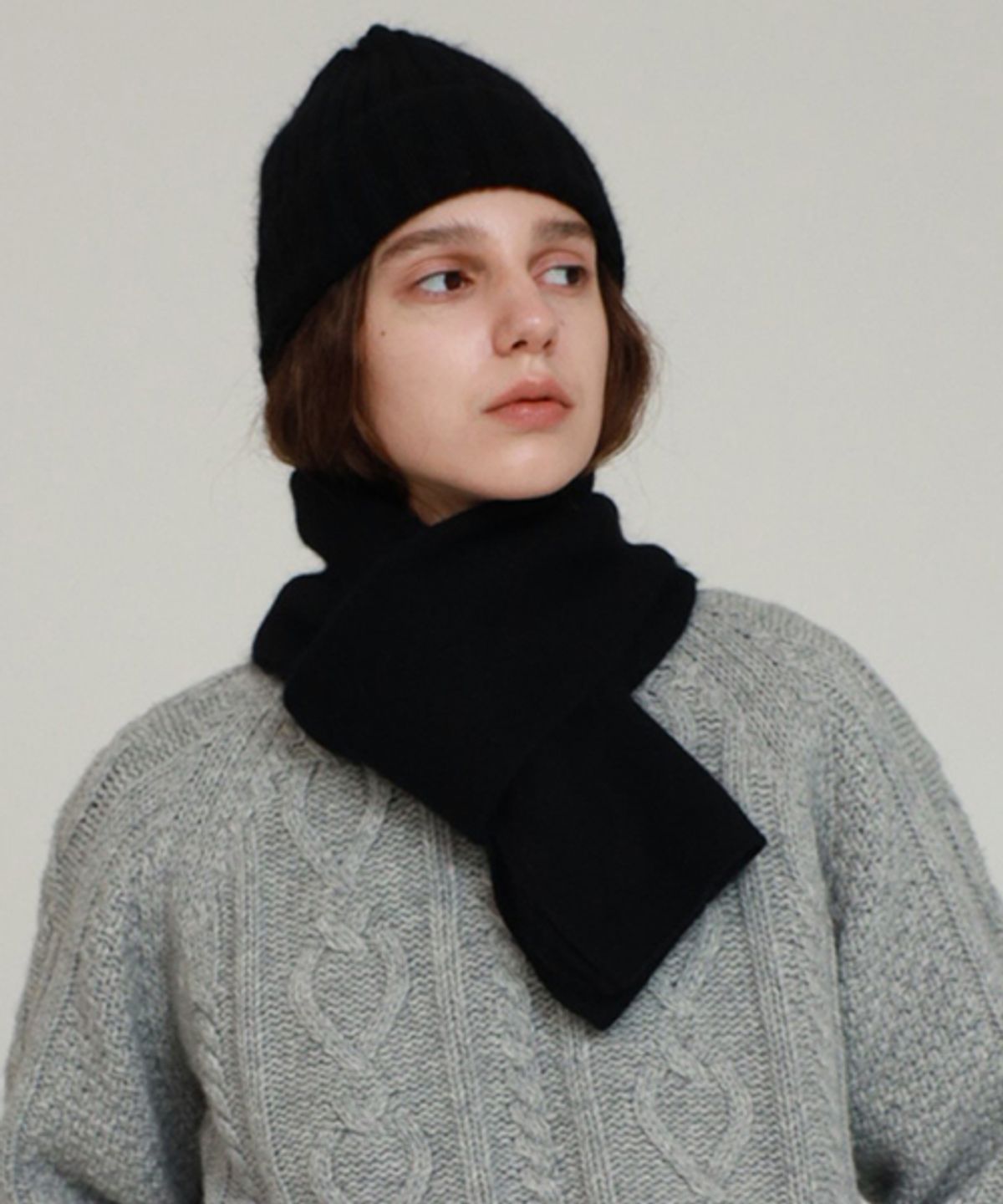 링서울(LINGSEOUL) knited angora muffler-5color
