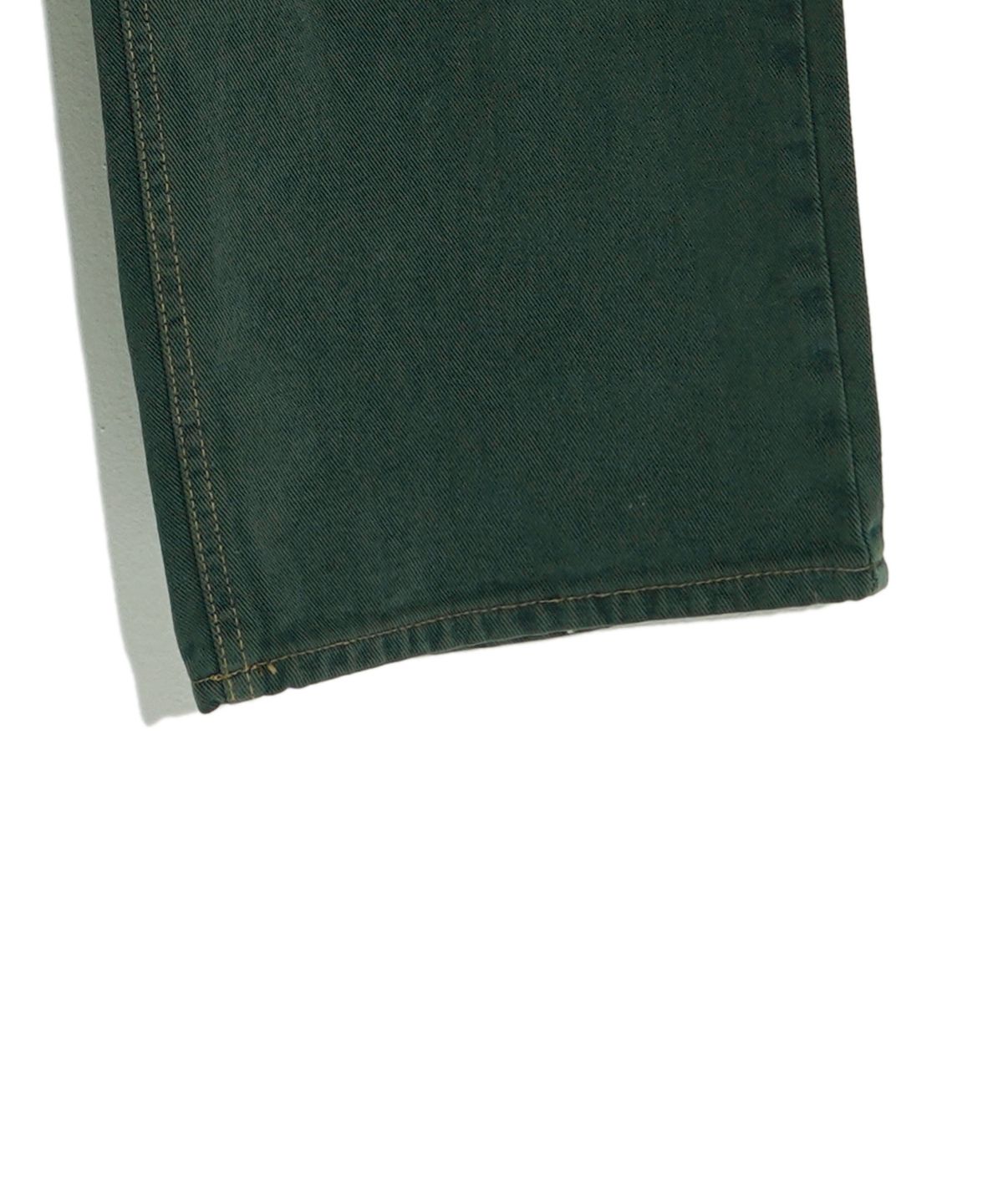 하이스쿨디스코(HIGH SCHOOL DISCO) WIDE DENIM PANTS_DEEP GREEN