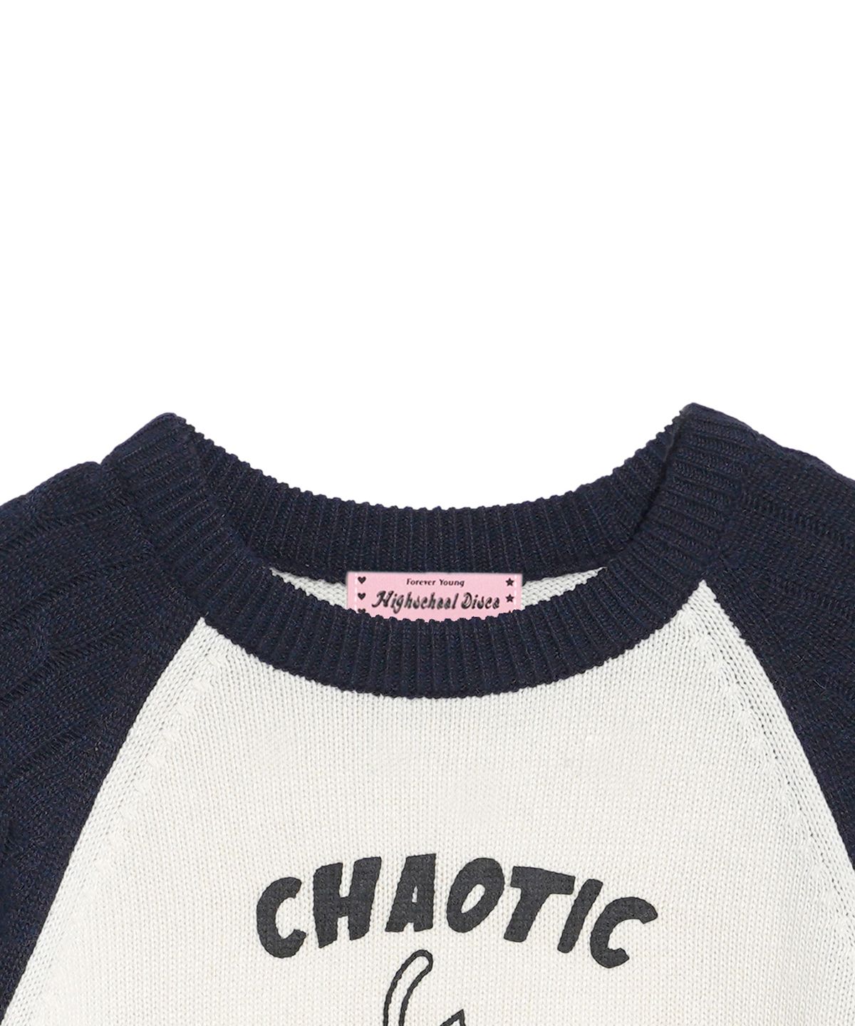 하이스쿨디스코(HIGH SCHOOL DISCO) CHAOTIC STRAWBERRY KNIT_NAVY