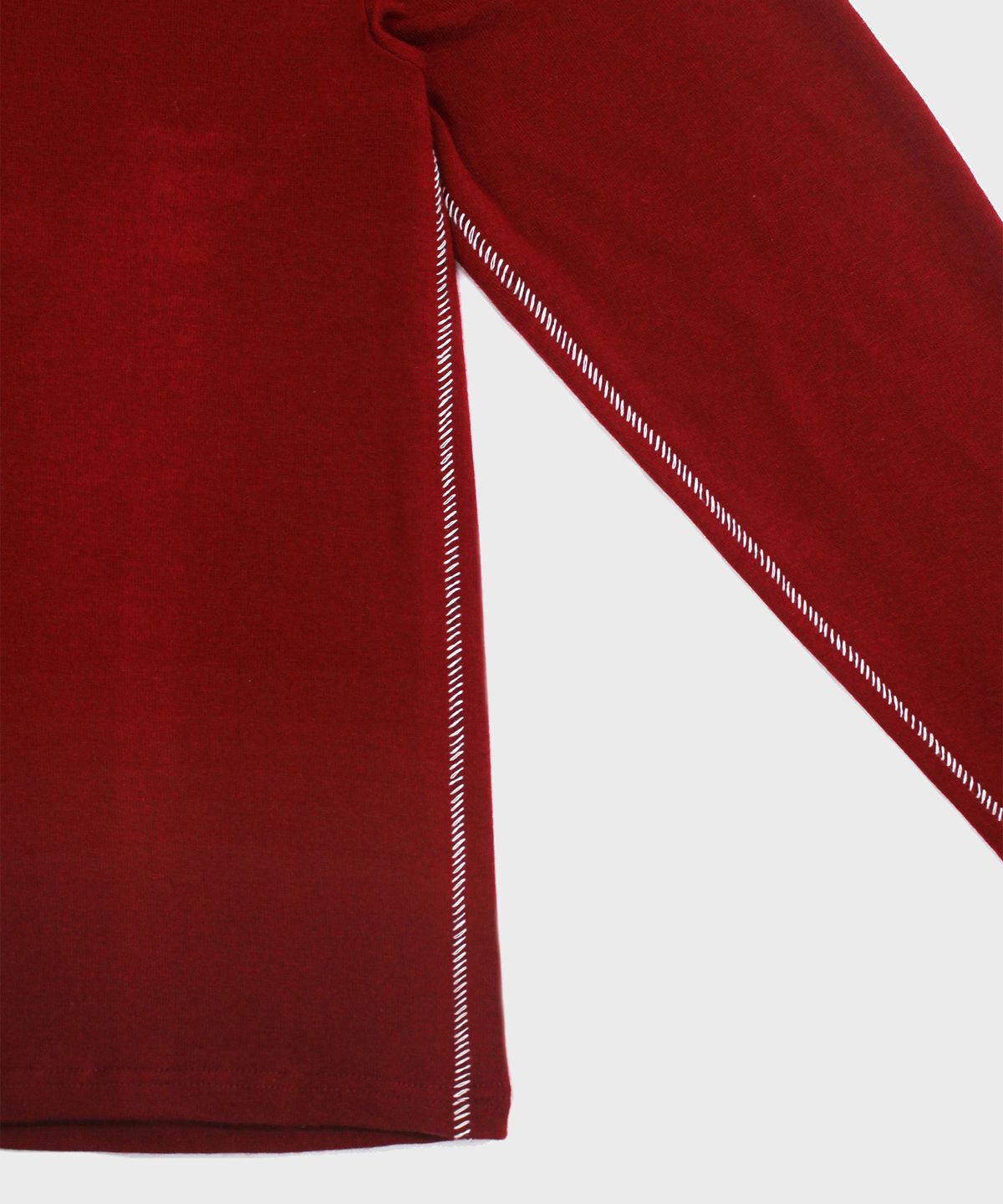 덴시티(DENSITY) 스티치 터틀넥 티_레드 와인