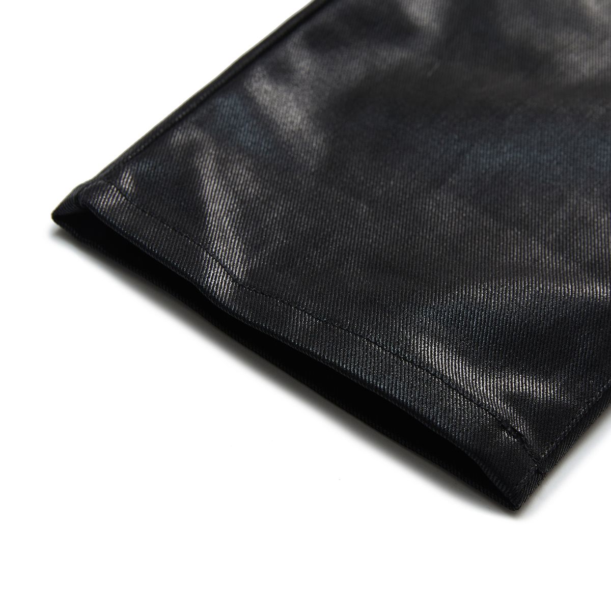 시티스트리트(CITY STREET) GLOW COATING COTTON PANTS - BLACK