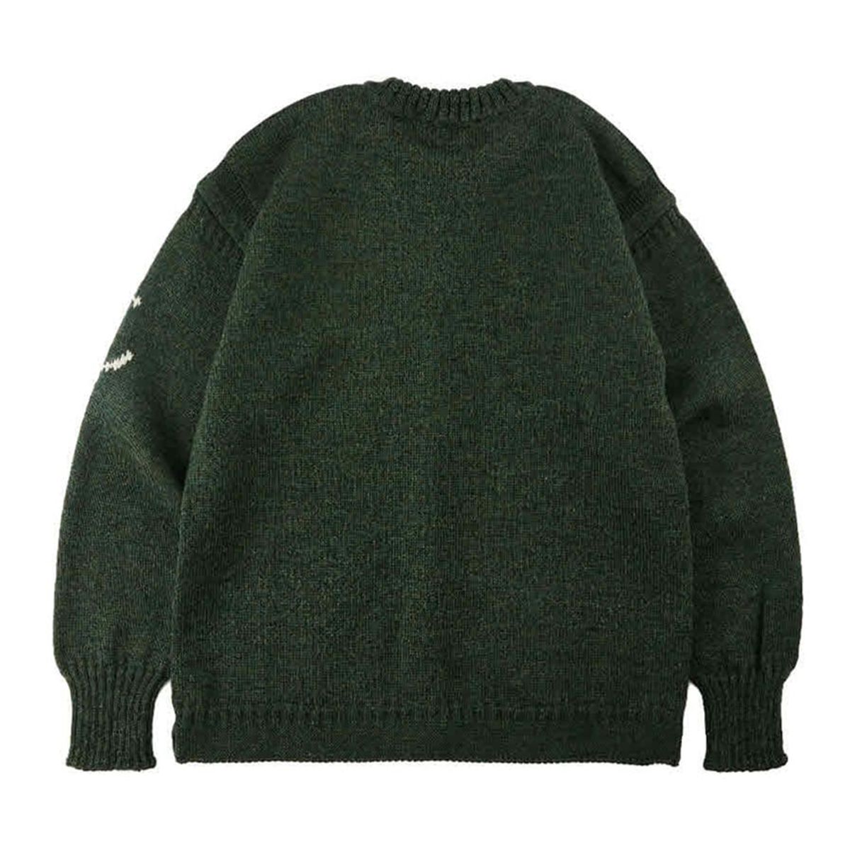 건지 울른스(Guernsey Woollens) 피셔맨 홀가먼트 가디건 - 로덴그린