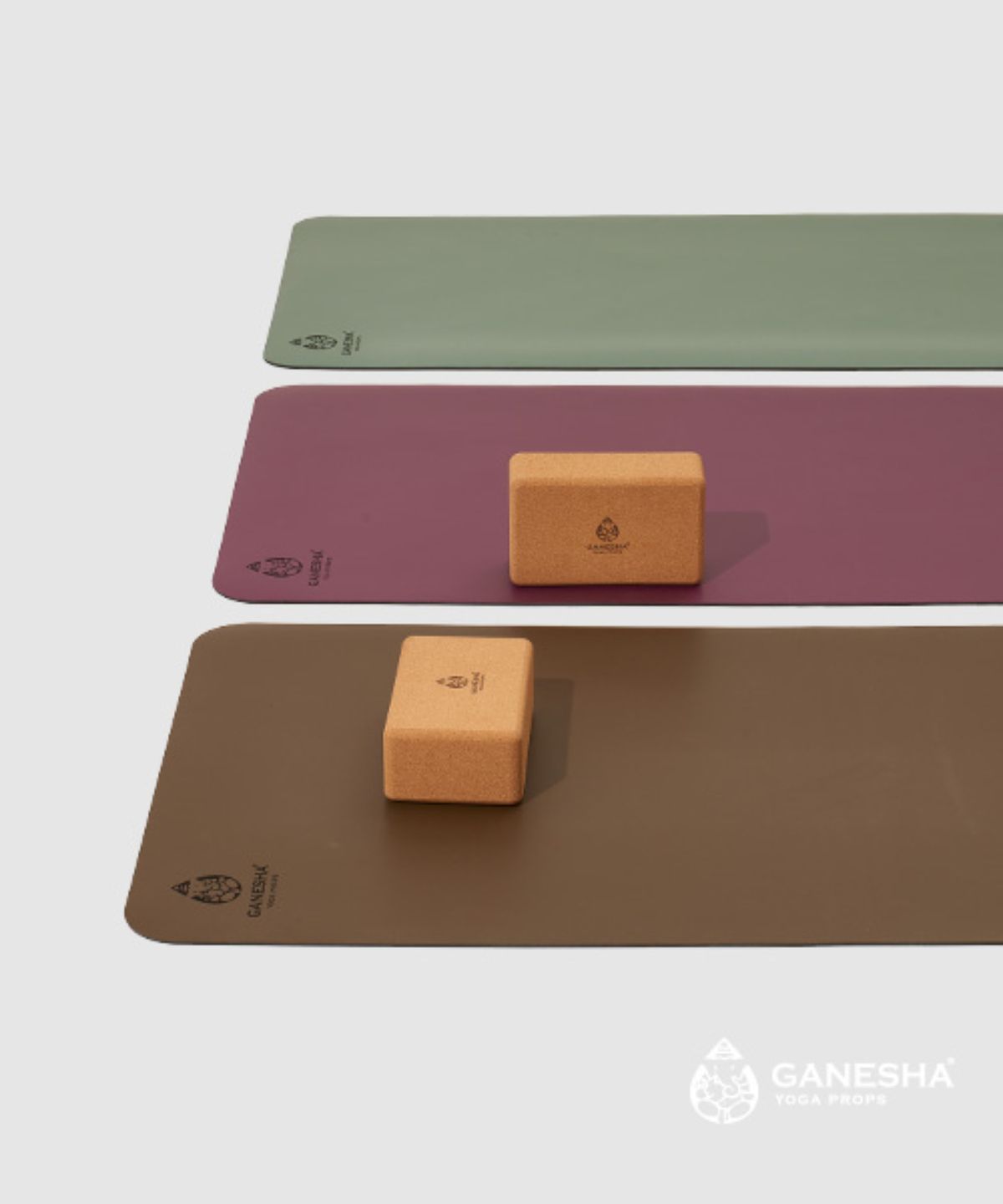가네샤 요가 프랍스(GANESHA YOGA PROPS) 더 가네샤 코르크 요가 블럭 3.5인치