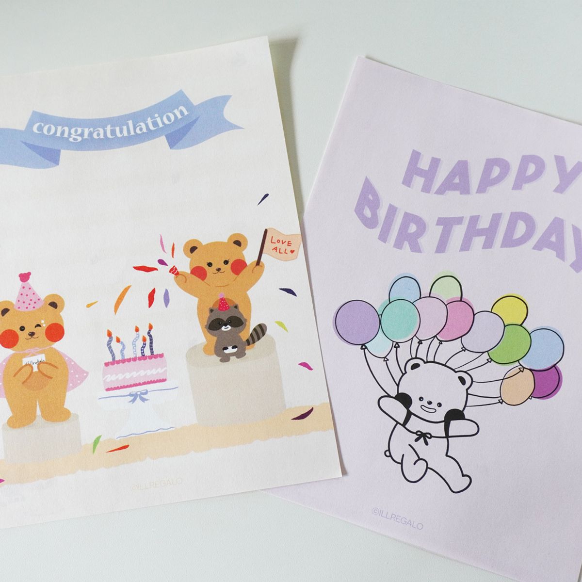 일레갈로(ILLREGALO) 일레베어프렌즈 편지지 세트