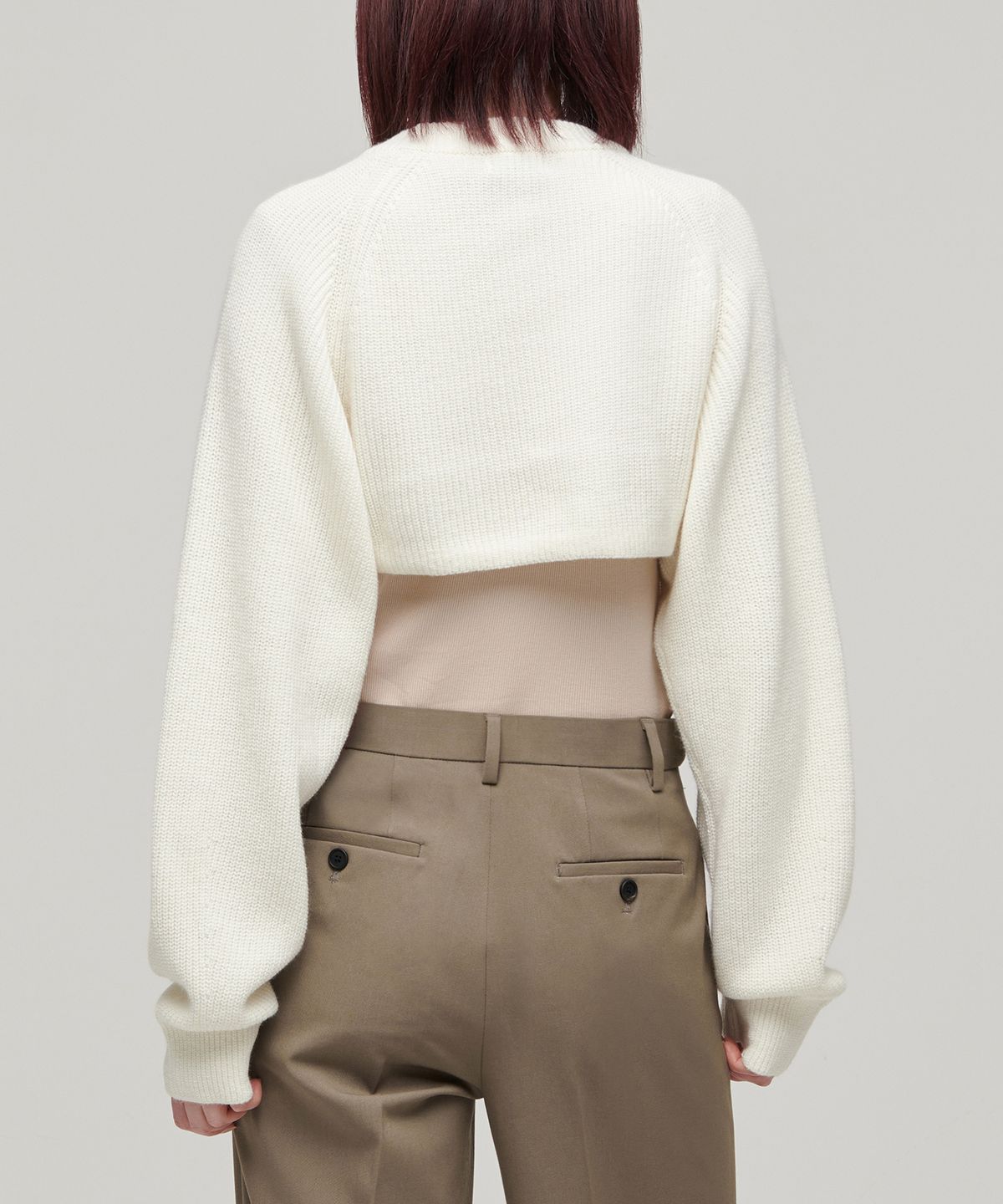 무신사 스탠다드 우먼(MUSINSA STANDARD WOMAN) 우먼즈 볼레로 니트 탑 [크림]