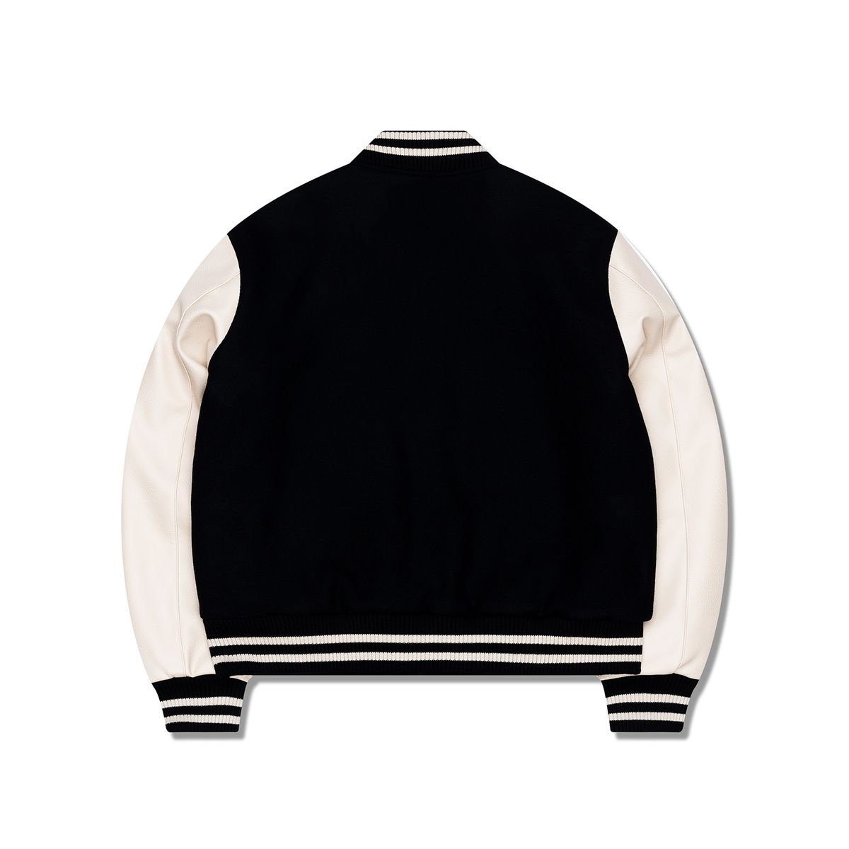 시티스트리트(CITY STREET) CLASSIC VARSITY JACKET - BLACK