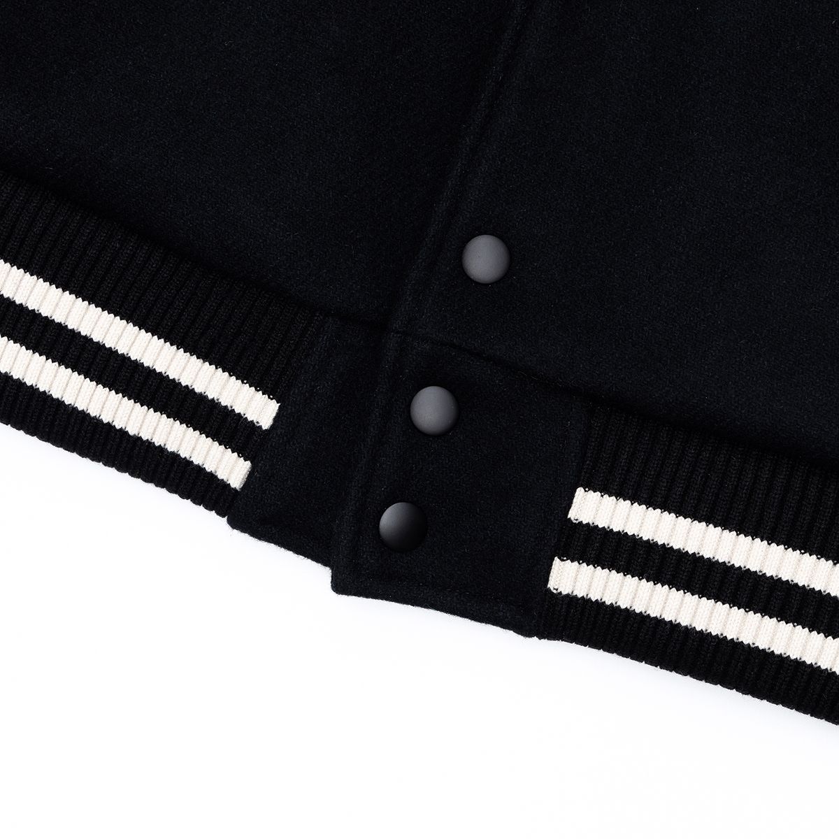 시티스트리트(CITY STREET) CLASSIC VARSITY JACKET - BLACK