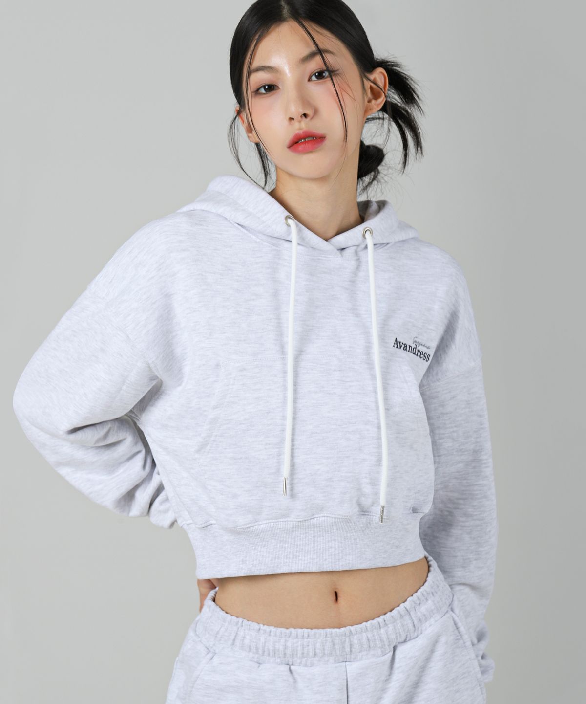 어반드레스(AVANDRESS) G.G CROP HOODIE - 4COL