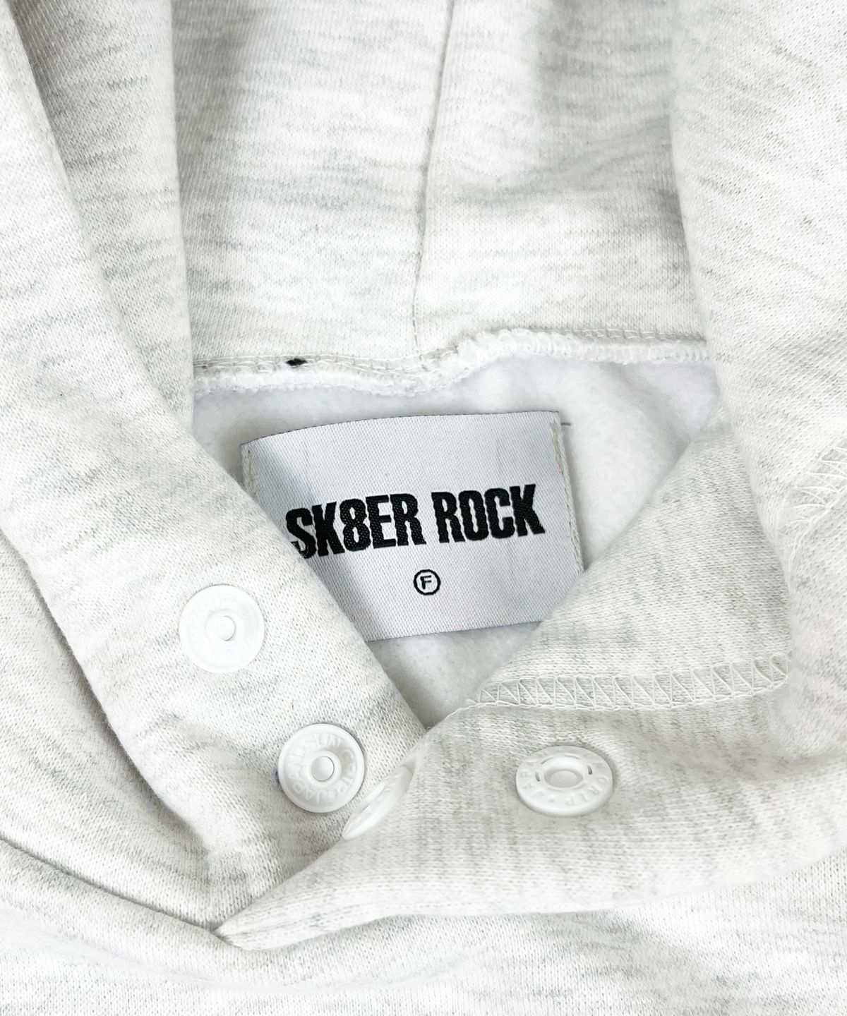 스케이터락(SK8ER ROCK) Warmer napping sweat hoodie white melange