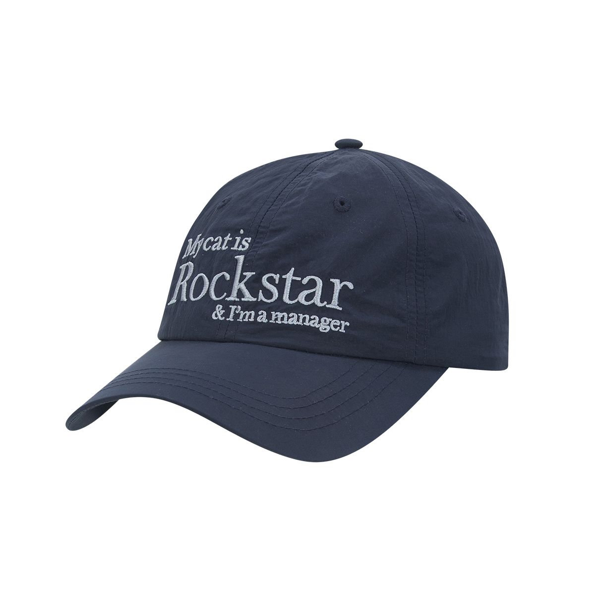 조거쉬(JOEGUSH) Rockstar cat Nylon cap (Navy)
