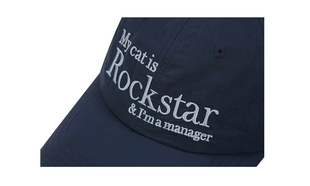 조거쉬(JOEGUSH) Rockstar cat Nylon cap (Navy)
