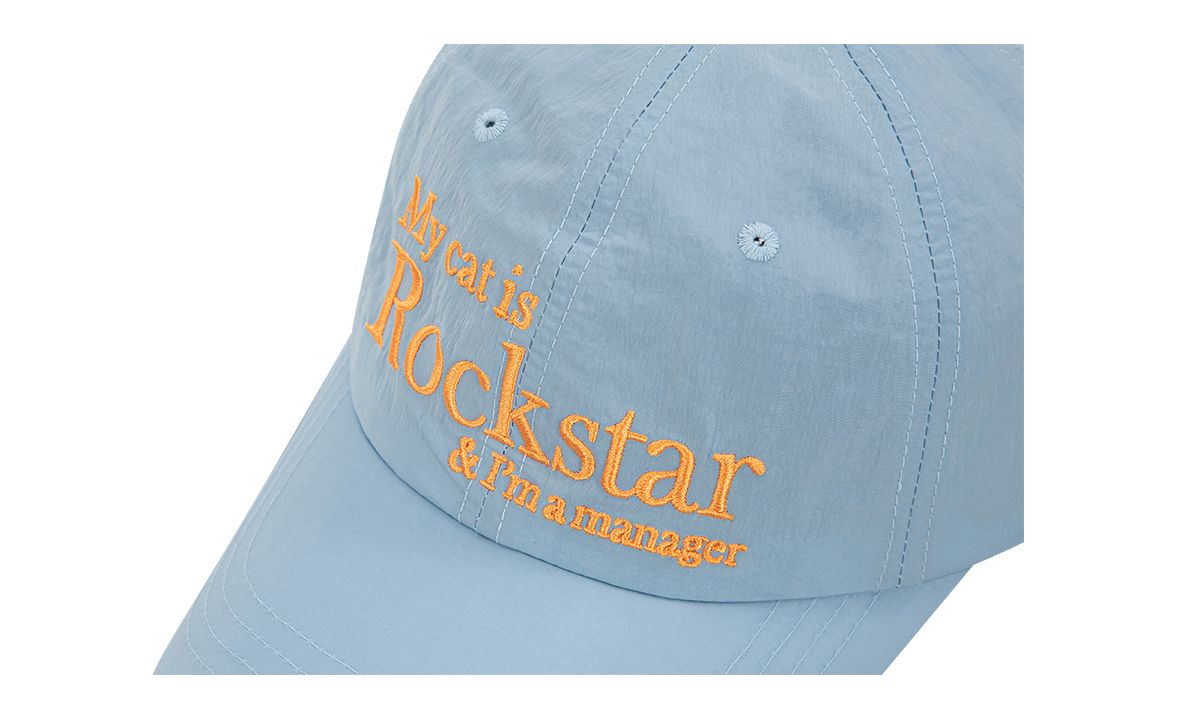 조거쉬(JOEGUSH) Rockstar cat Nylon cap (Sky Blue)