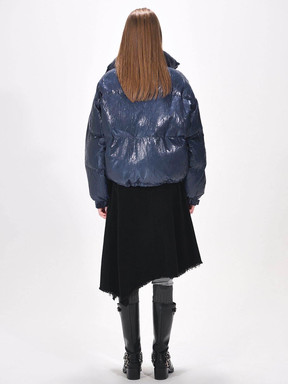 에트몽(ETMON) String Goose Down Jumper  Midnight Blue