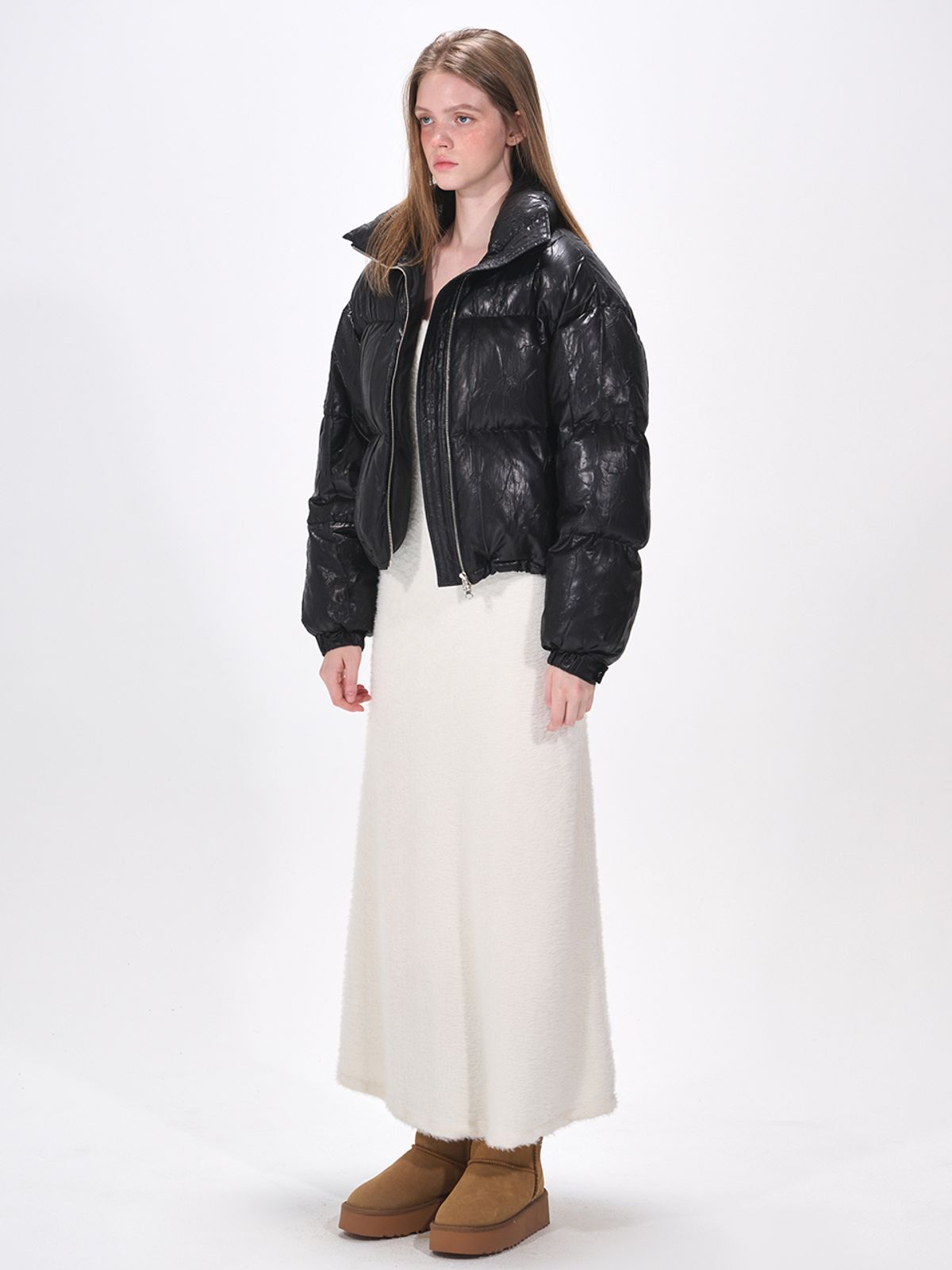 에트몽(ETMON) String Goose Down Jumper  Black + warmer