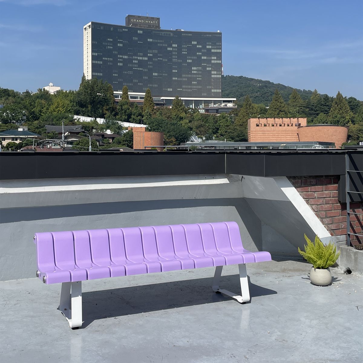 공원컴퍼니(GONGONE COMPANY) ANJOY CHAIR L size 등받이형 라일락 색상