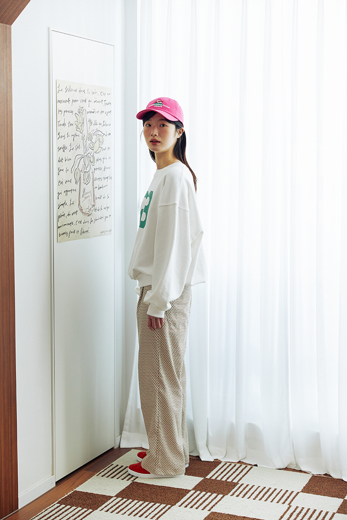 쿠키시(KOOKEESEE) 코듀로이 핀턱 밴딩 팬츠_패턴