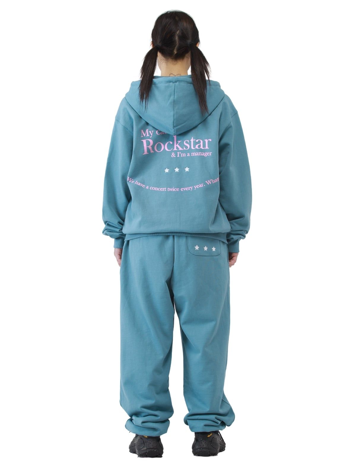 조거쉬(JOEGUSH) Smile Rockstar Sweatpants (Serenity/Baby pink)