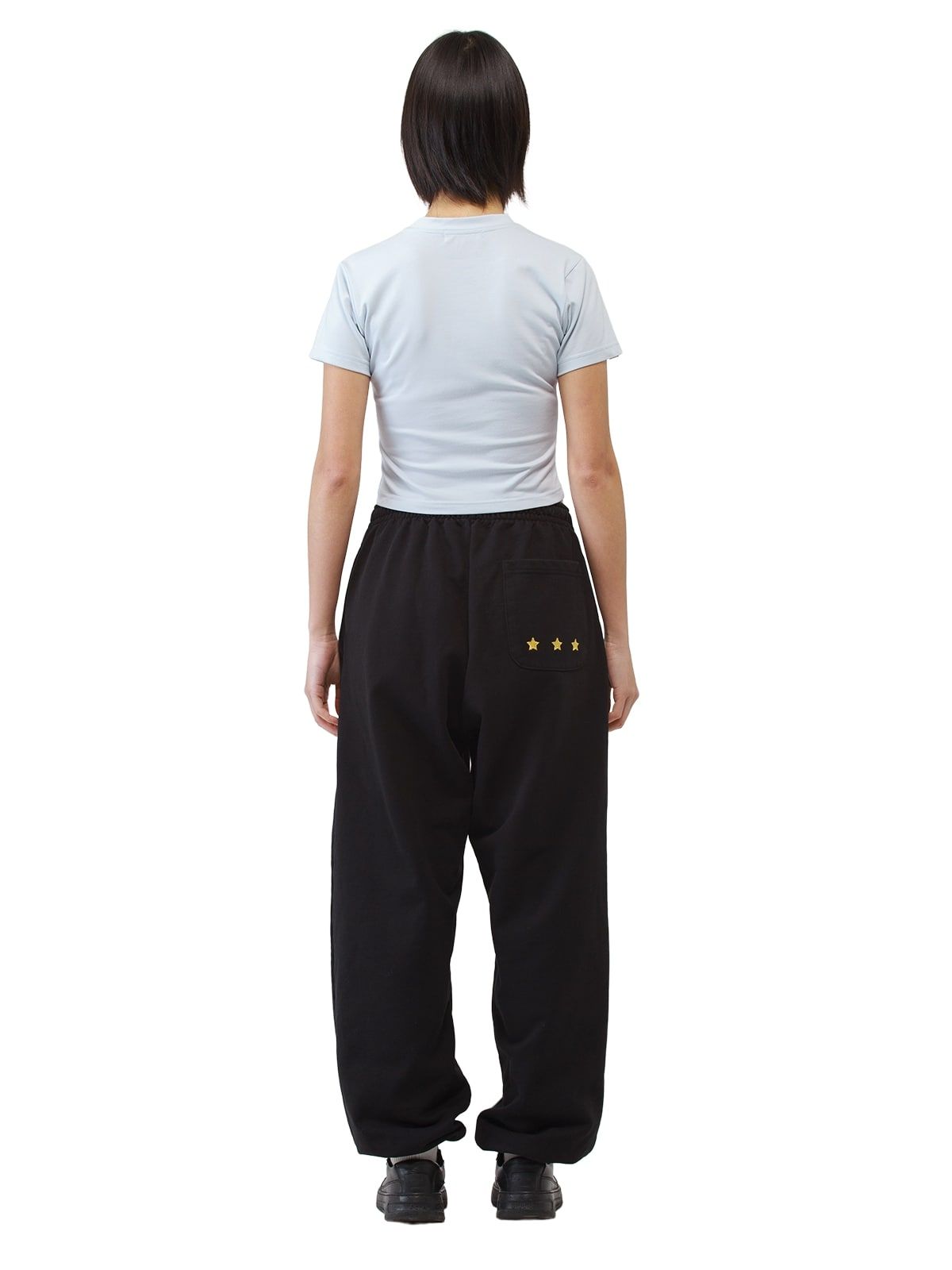 조거쉬(JOEGUSH) Smile Rockstar Sweatpants (Black/White)