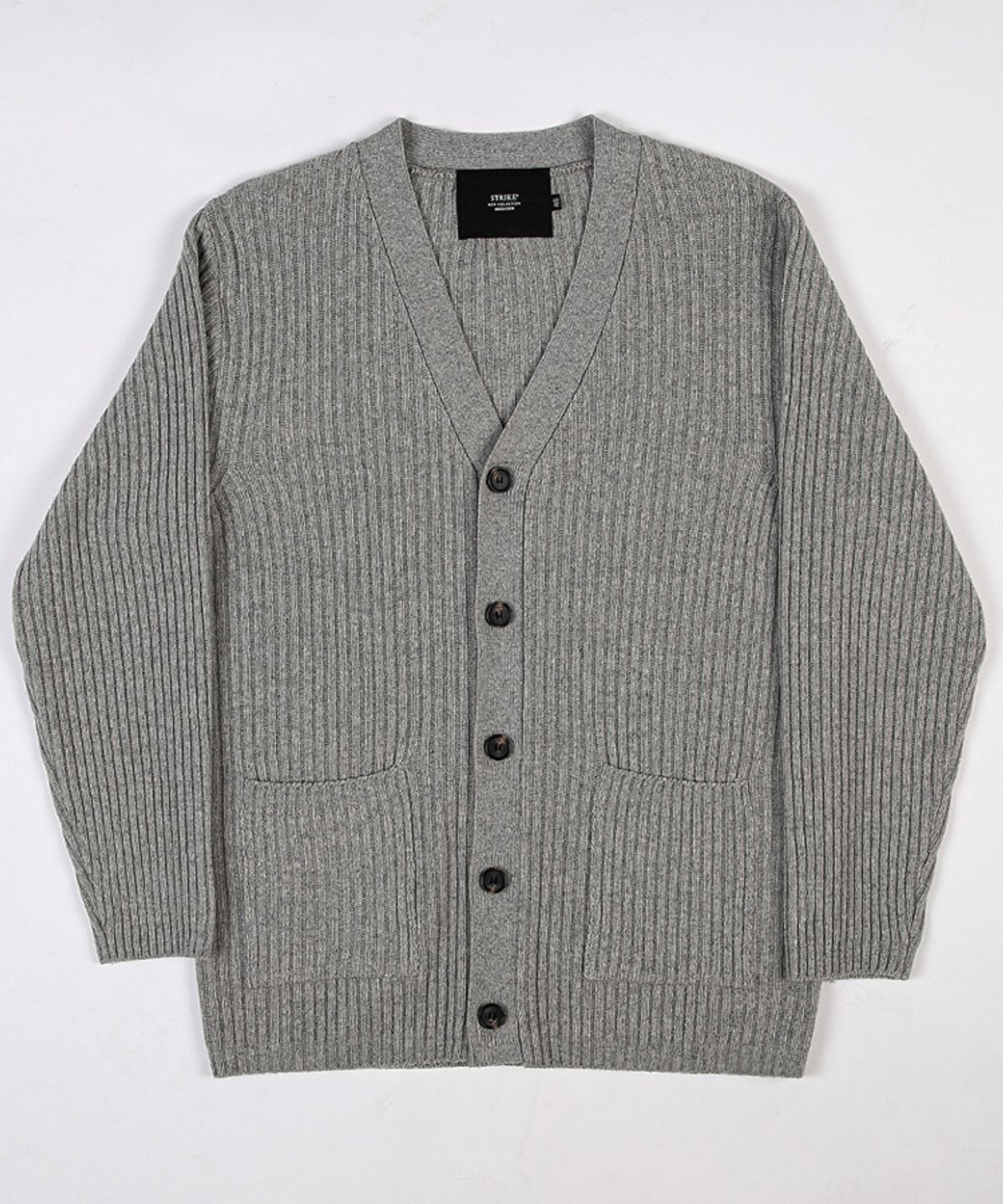 스트라이크(STRIKE) 울 가디건 (LIGHT GREY)